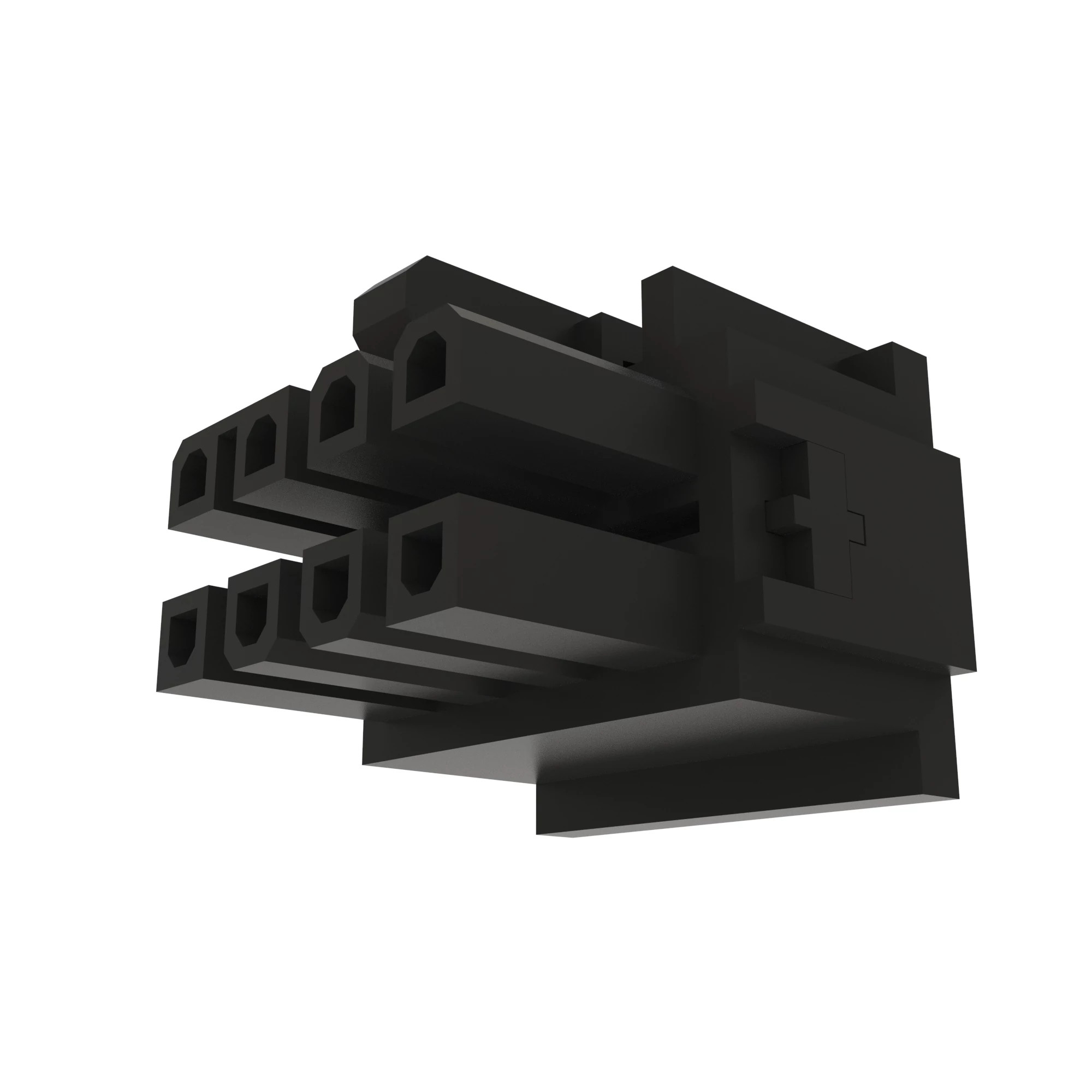 CONN MOLEX MFITTPA 8W F BLK POLYSTR