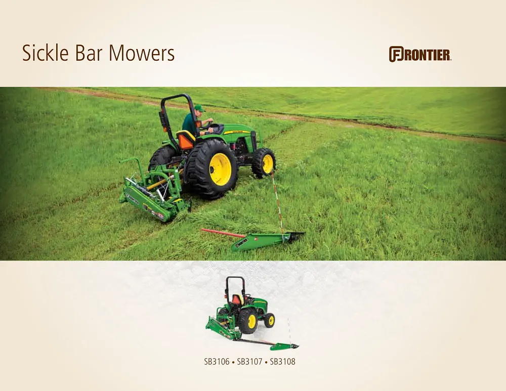Sickle Bar Mowers Product Brochure cover