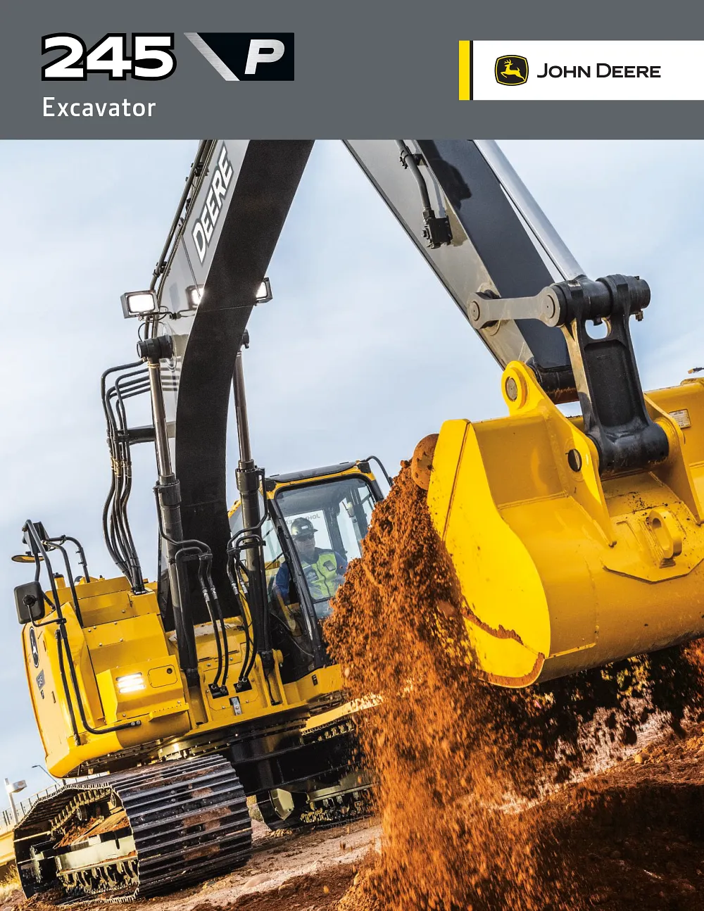 245 P-Tier Excavator Product Brochure cover