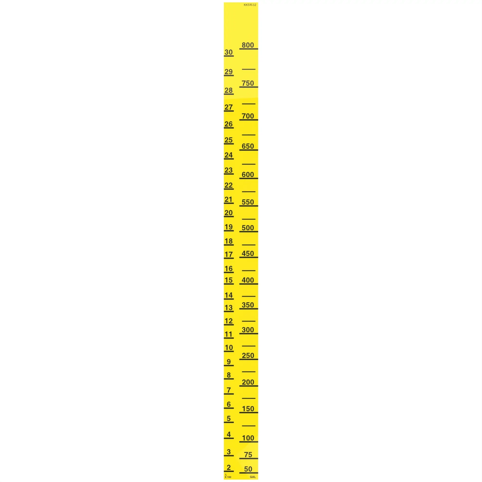 John Deere Sight Gage Plastic Label - KK51532