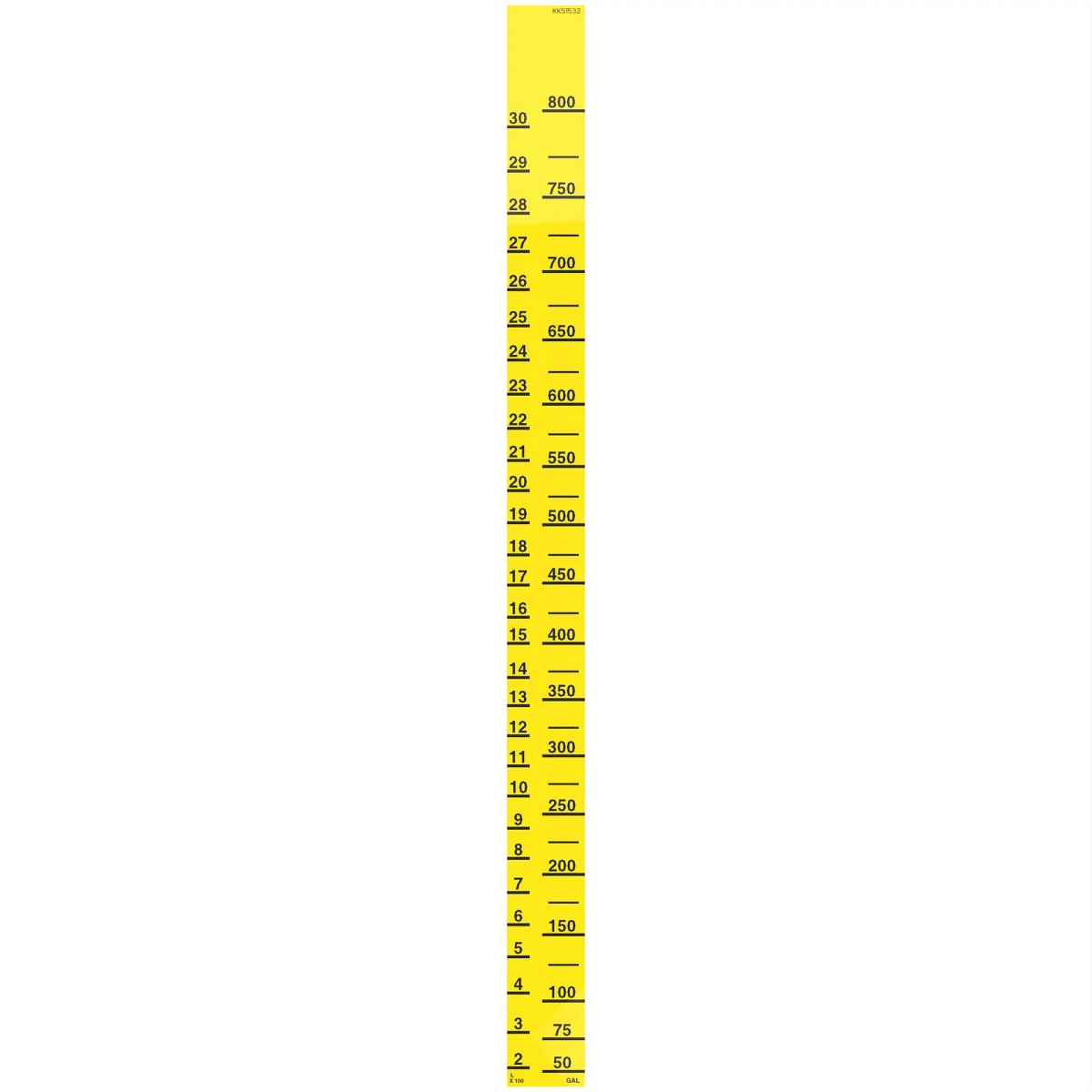 Label, Sight Gage, Plastic