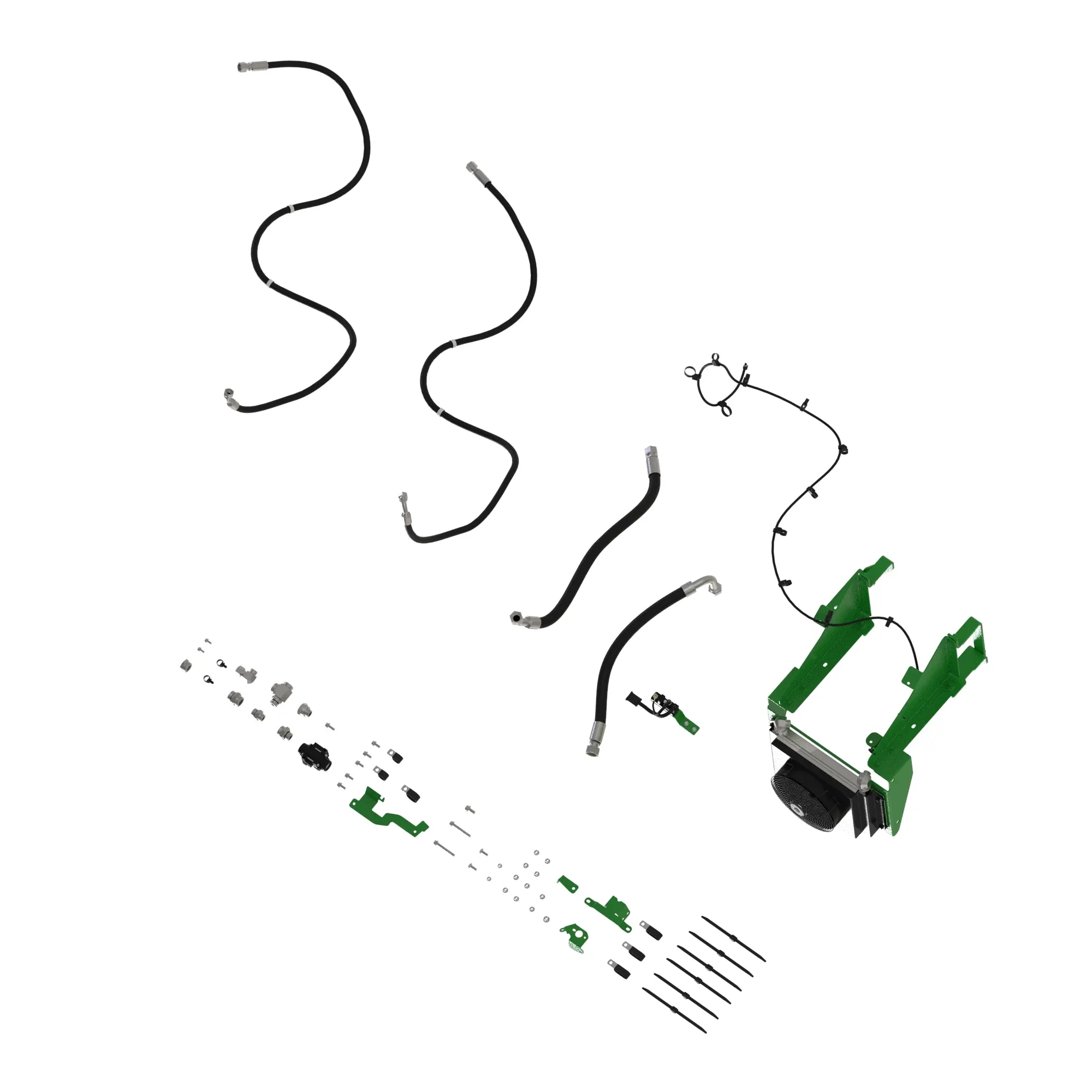 John Deere Auxiliary Heat Exchanger Attachment - BKK11827