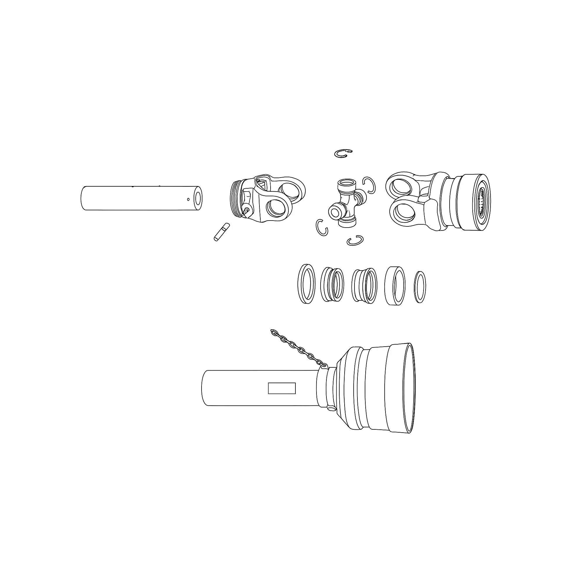 John Deere PTO Driveshaft - 5TIFC711336