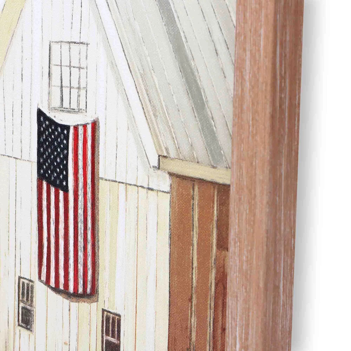 Tractor By Barn Wood Framed Décor