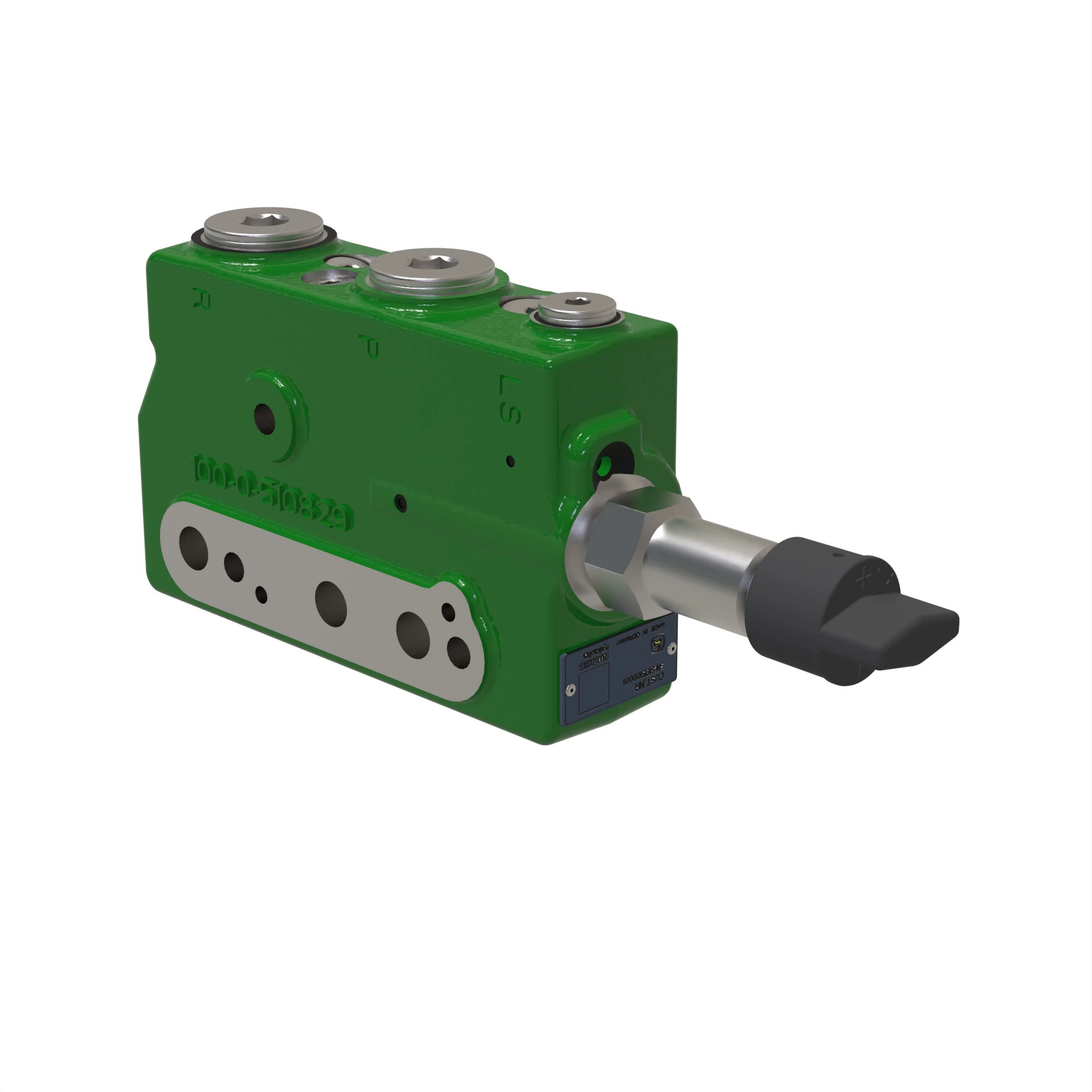 FLOW CONTROL HYD. VALVE, SECTION, P