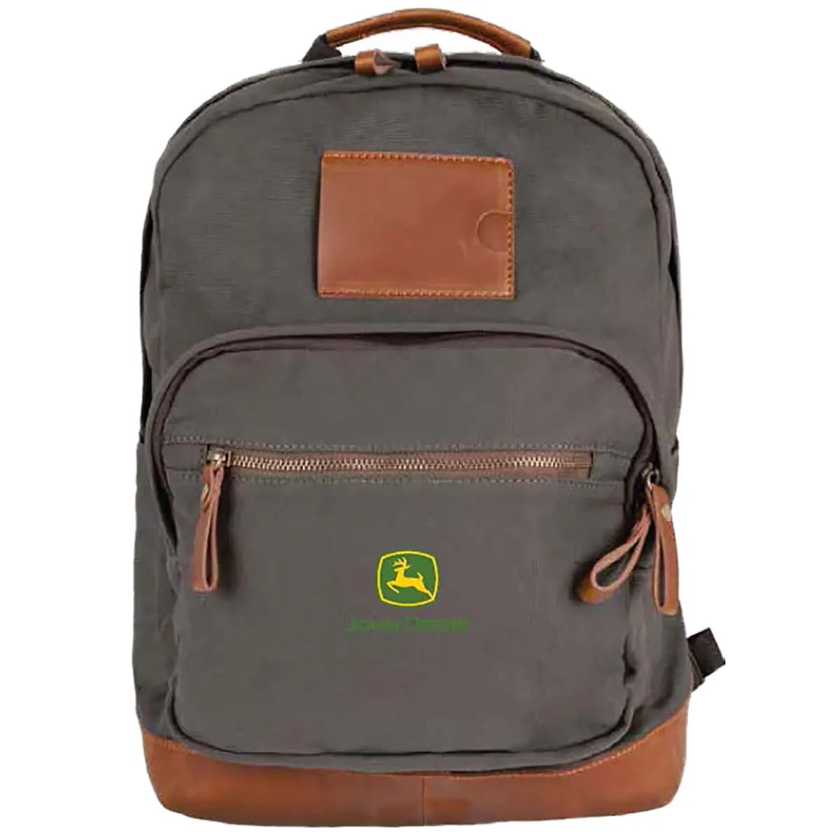 "Grey Washed Canvas Backpack"