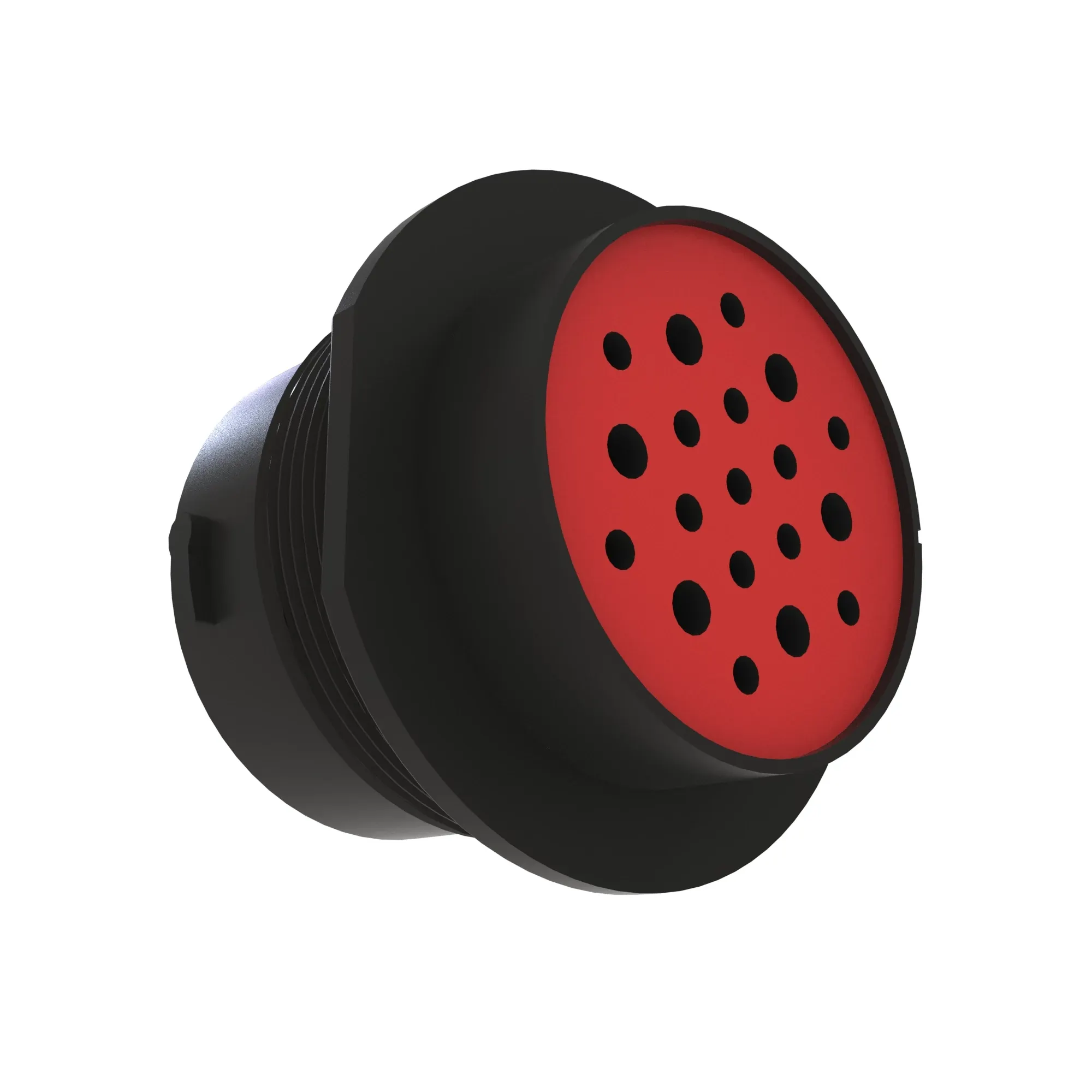 John Deere Black External Electrical Connector Housing, 19 Cavities - 57M8790