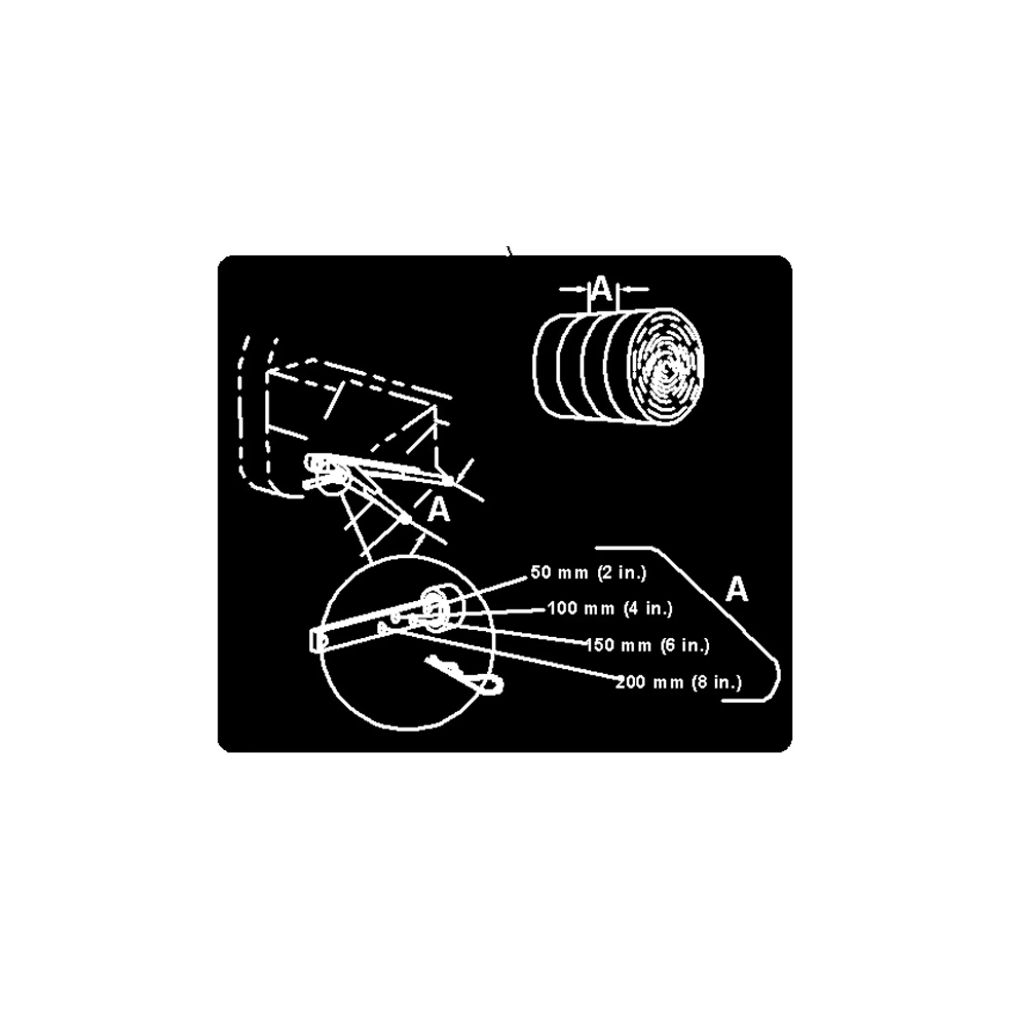 John Deere Twine Spacing Label - E86550