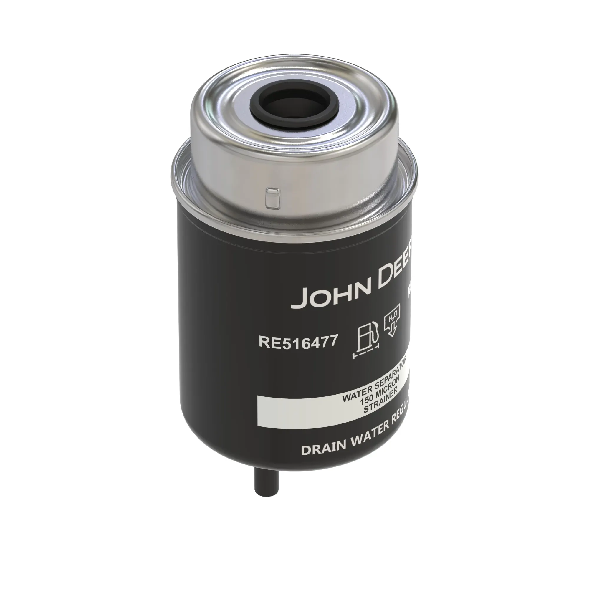 John Deere Fuel Filter with Drain Valve - RE516477