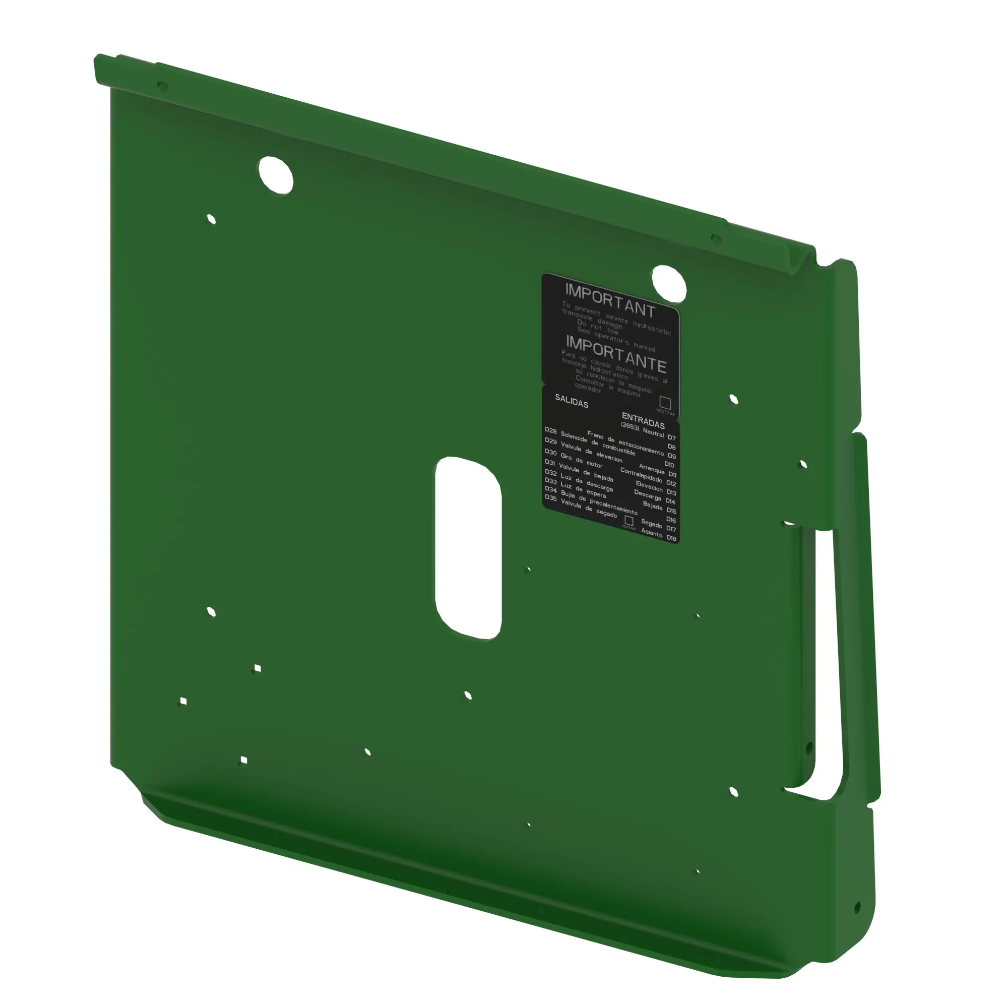 John Deere Operator Console Base - AUC18604