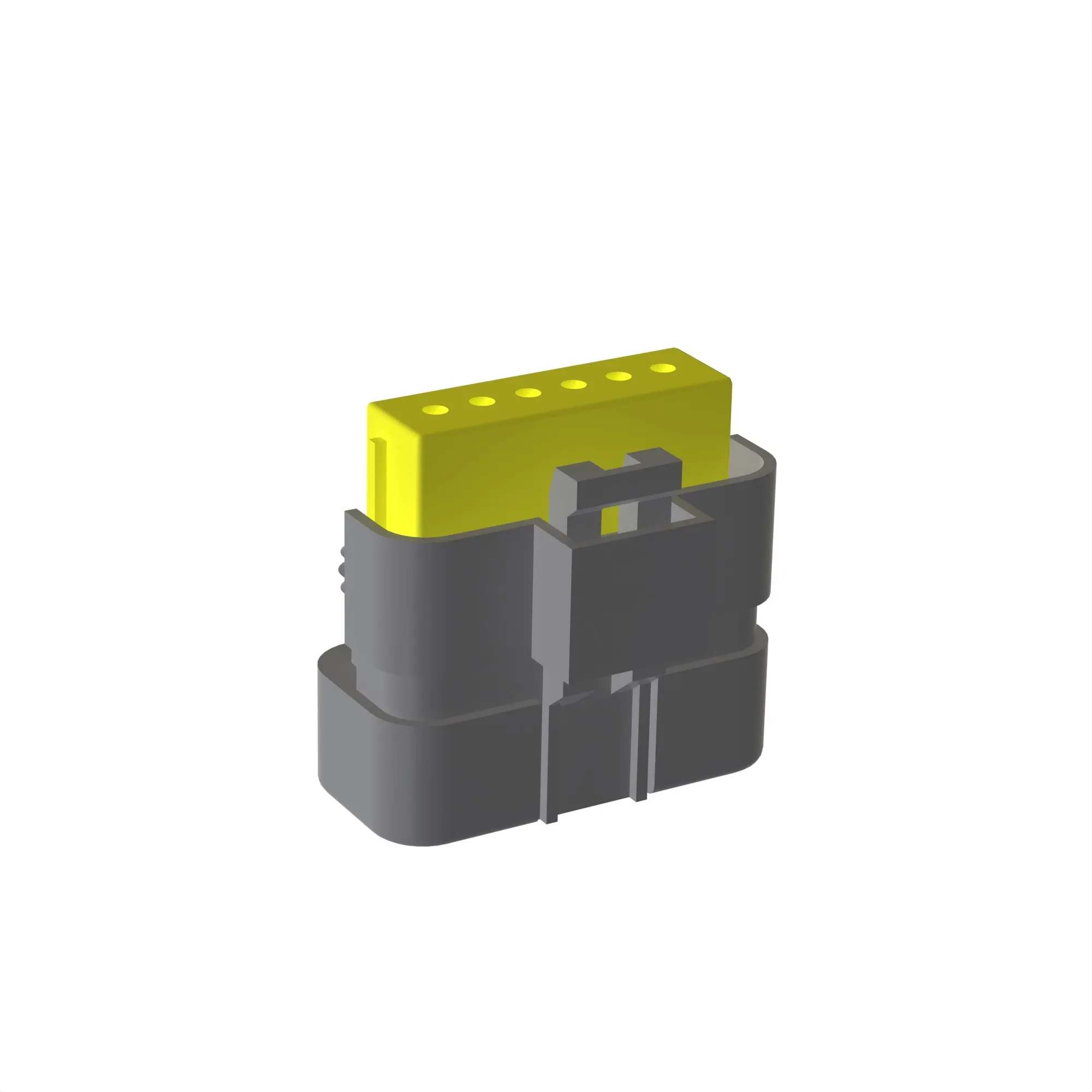 CONN FCI MINISEALED 6W FS BLK PLSTC