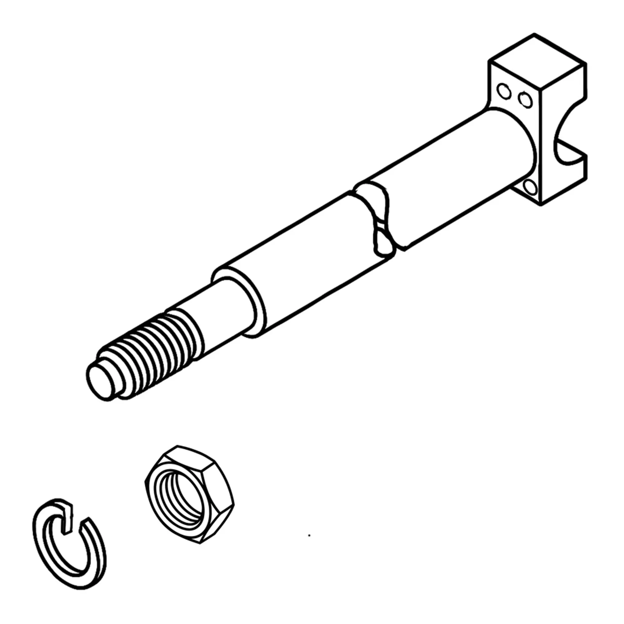 John Deere Hydraulic Cylinder Rod - LW94078629