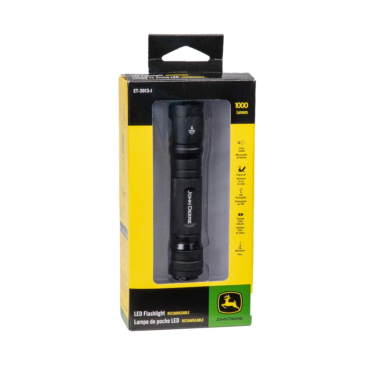 "1000 Lumens Lithium-ion Rechargeable Flashlight"