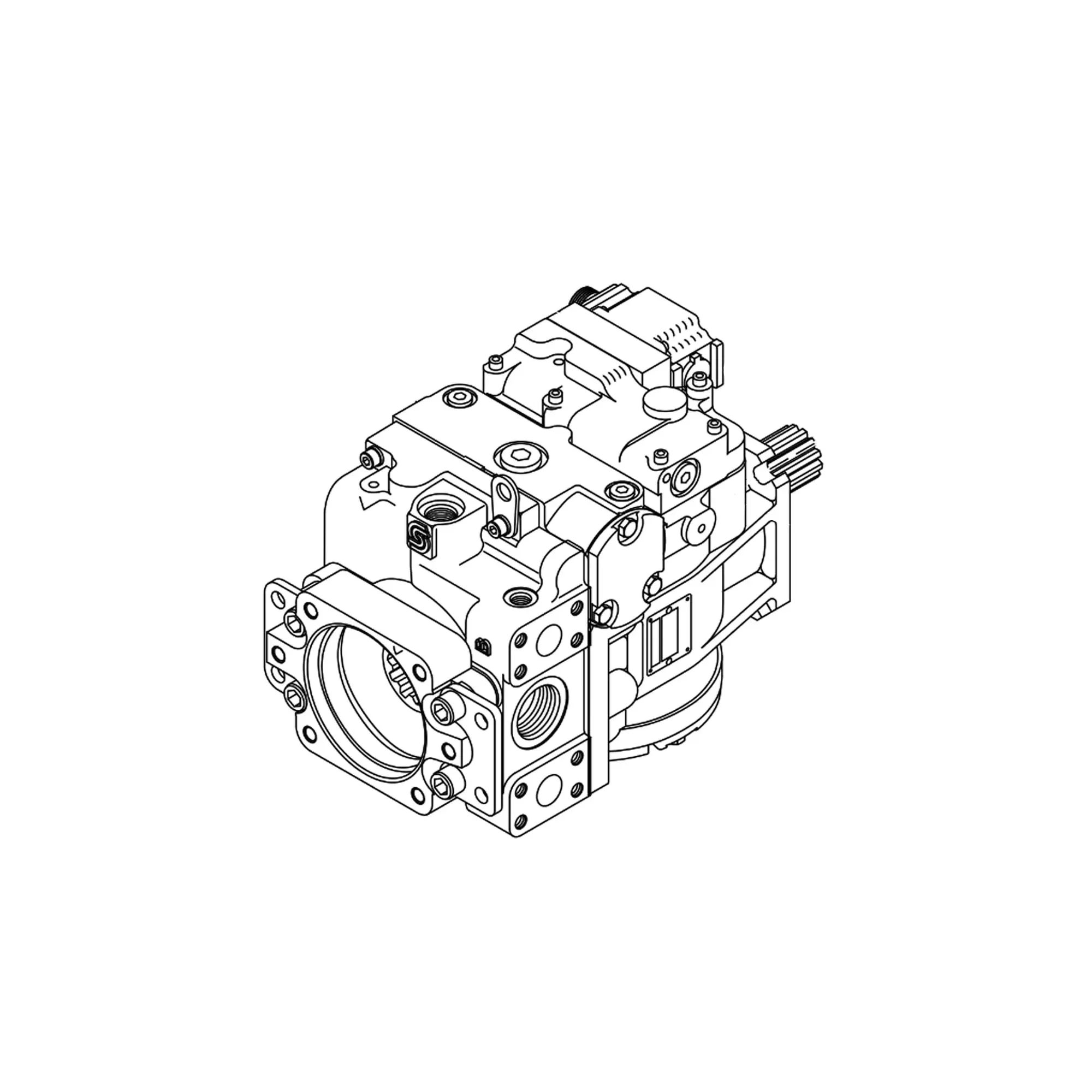 John Deere Tandem Hydraulic Pump - AT348385
