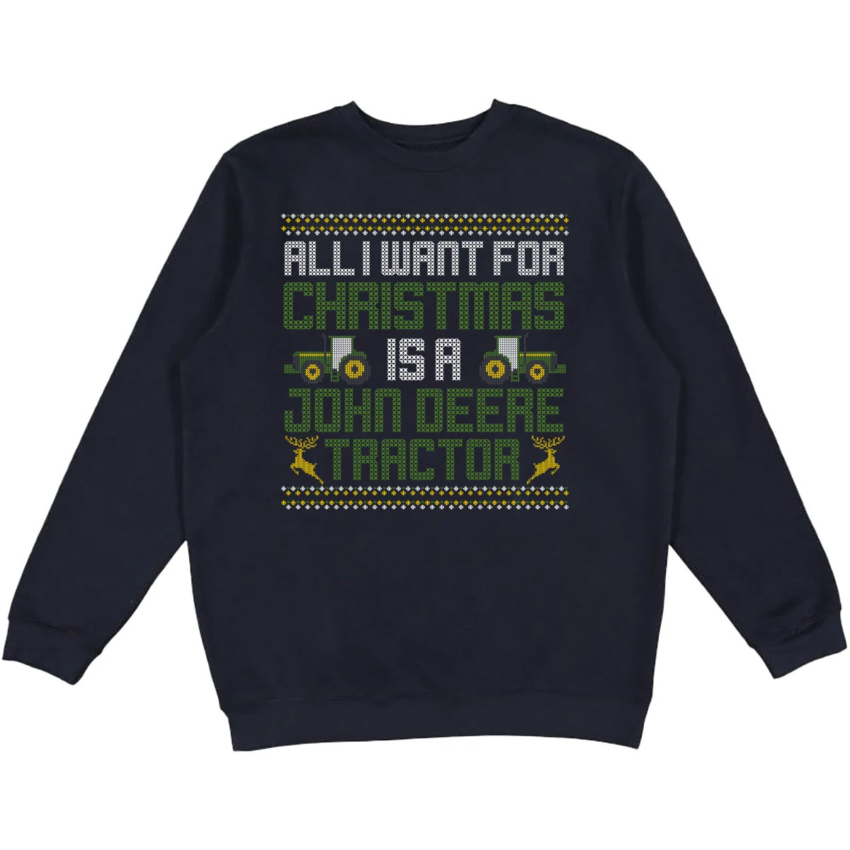 Holiday Ugly Sweater Crewneck - Tractor