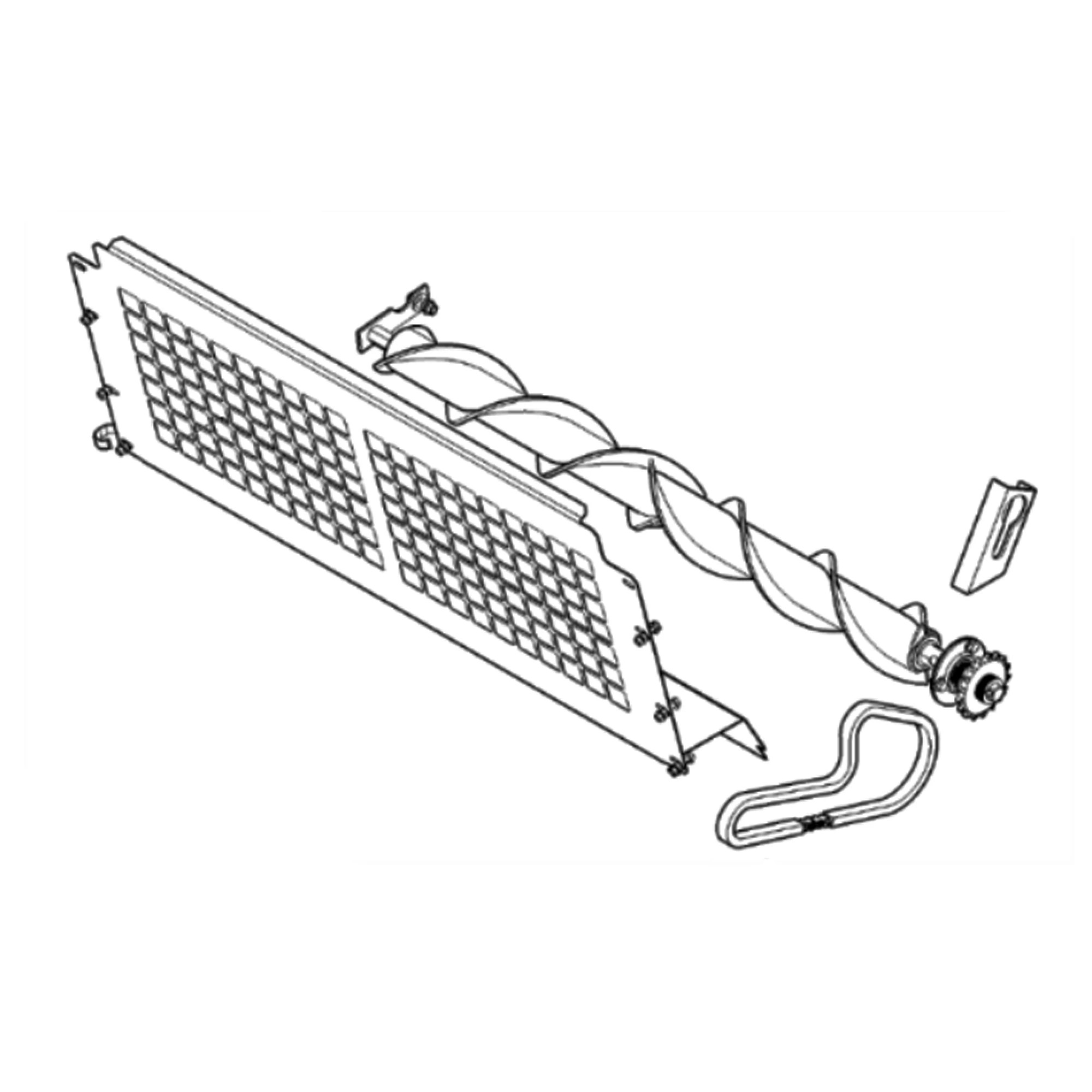 John Deere Staggered Belt Roll Auger Attachment, 4 ft Wide - BE31183