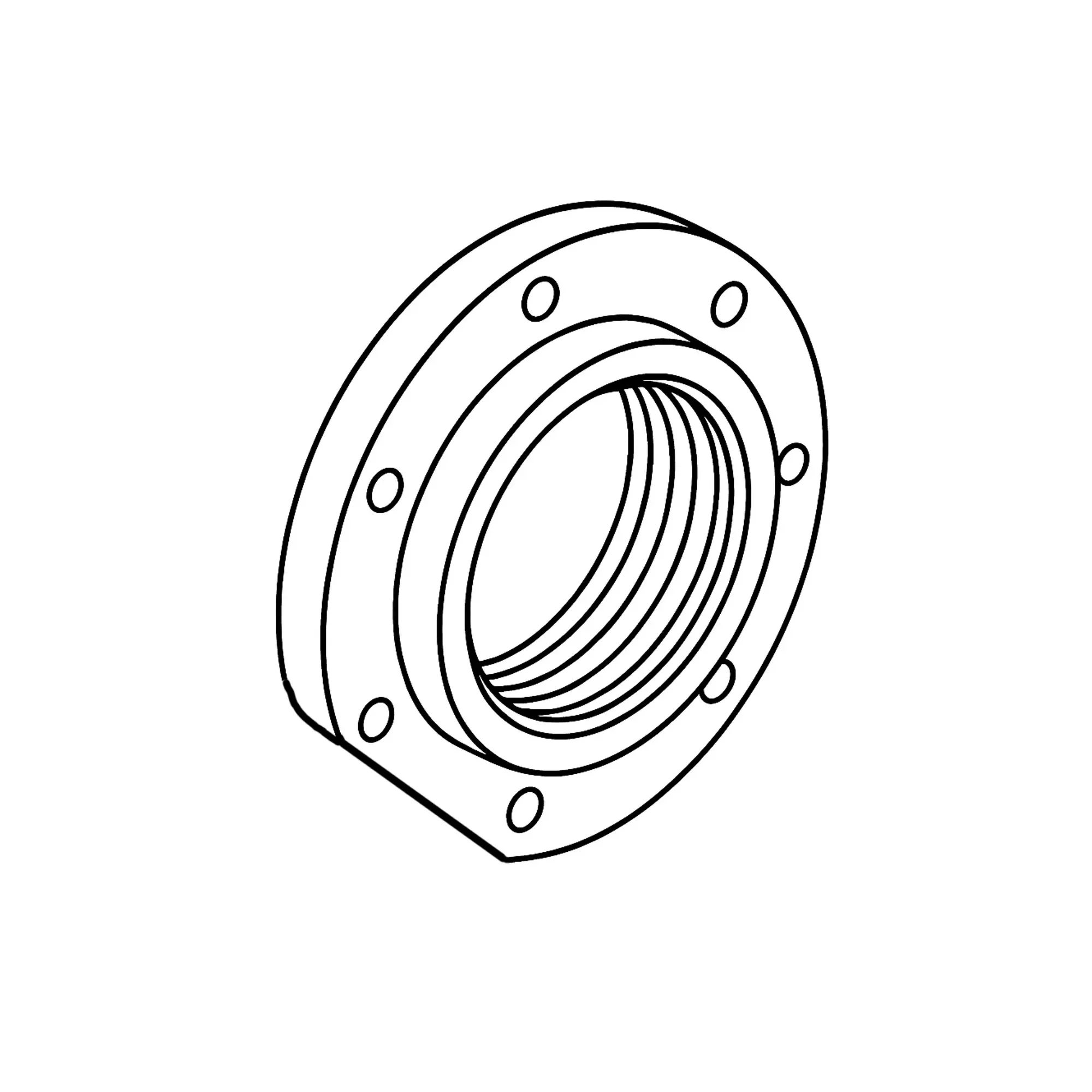 John Deere Flanged Bearing Housing without Bearing - AT255620