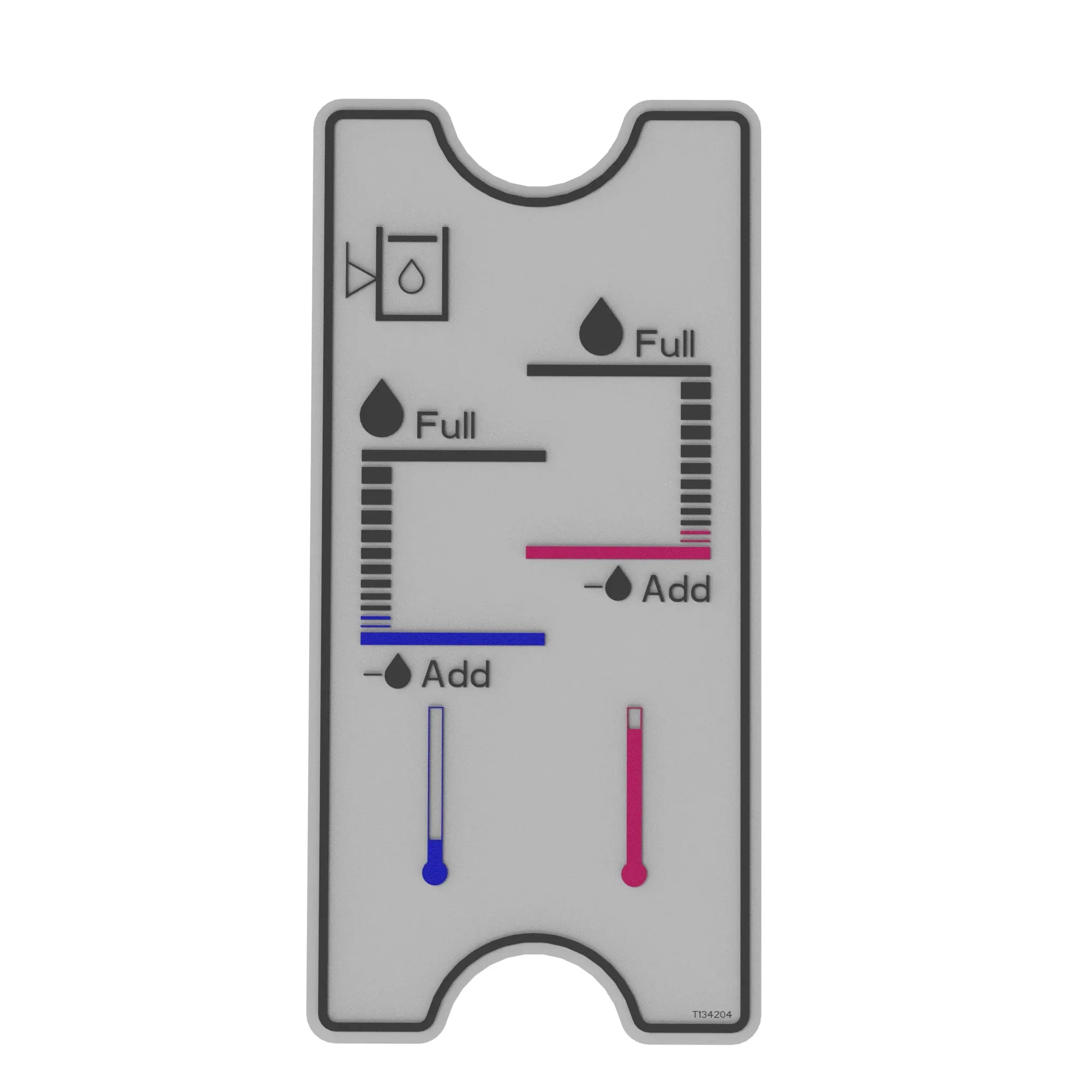 John Deere Hydraulic Oil Level Label - T134204