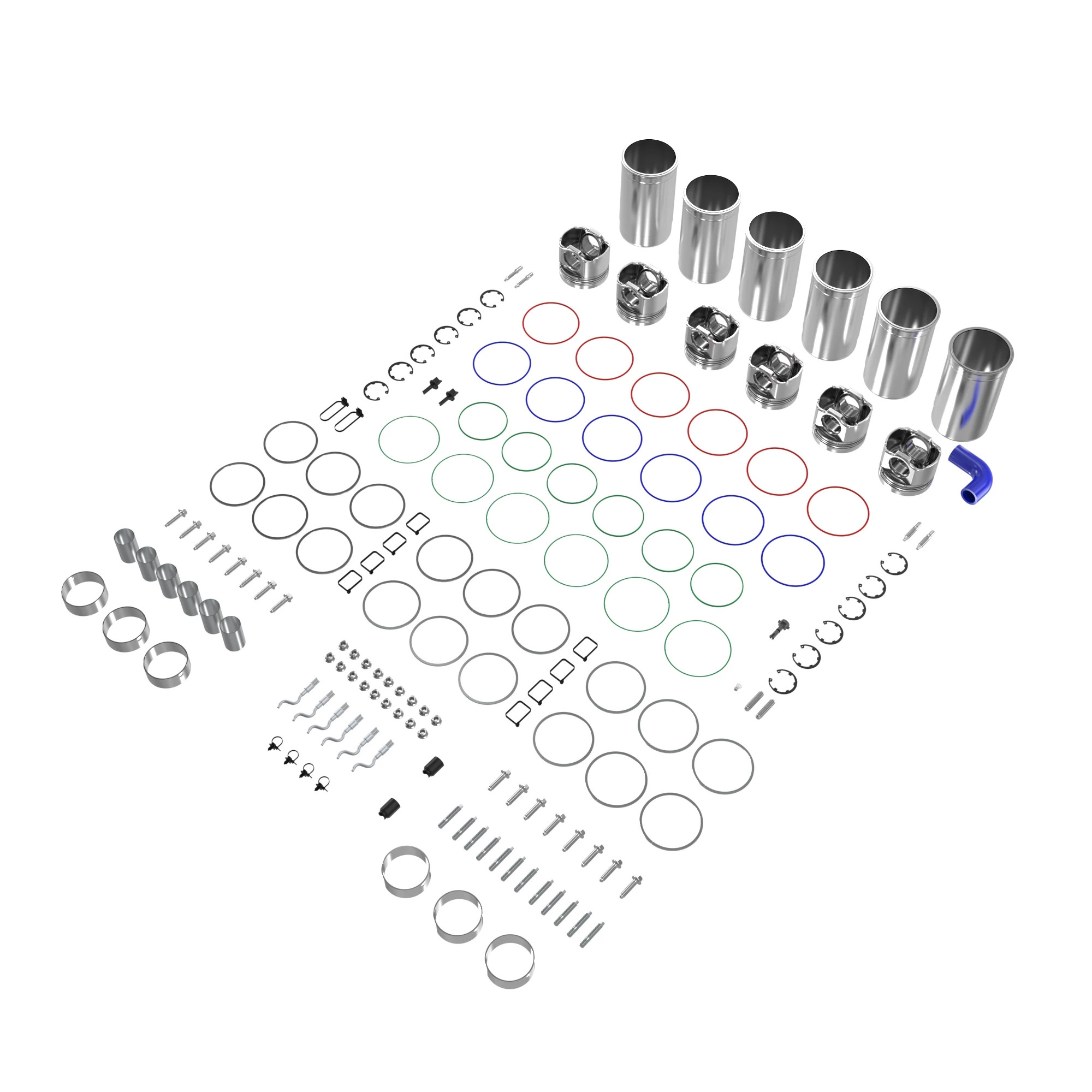 ENGINE OVERHAUL KIT,W/ TAPERED SQUI