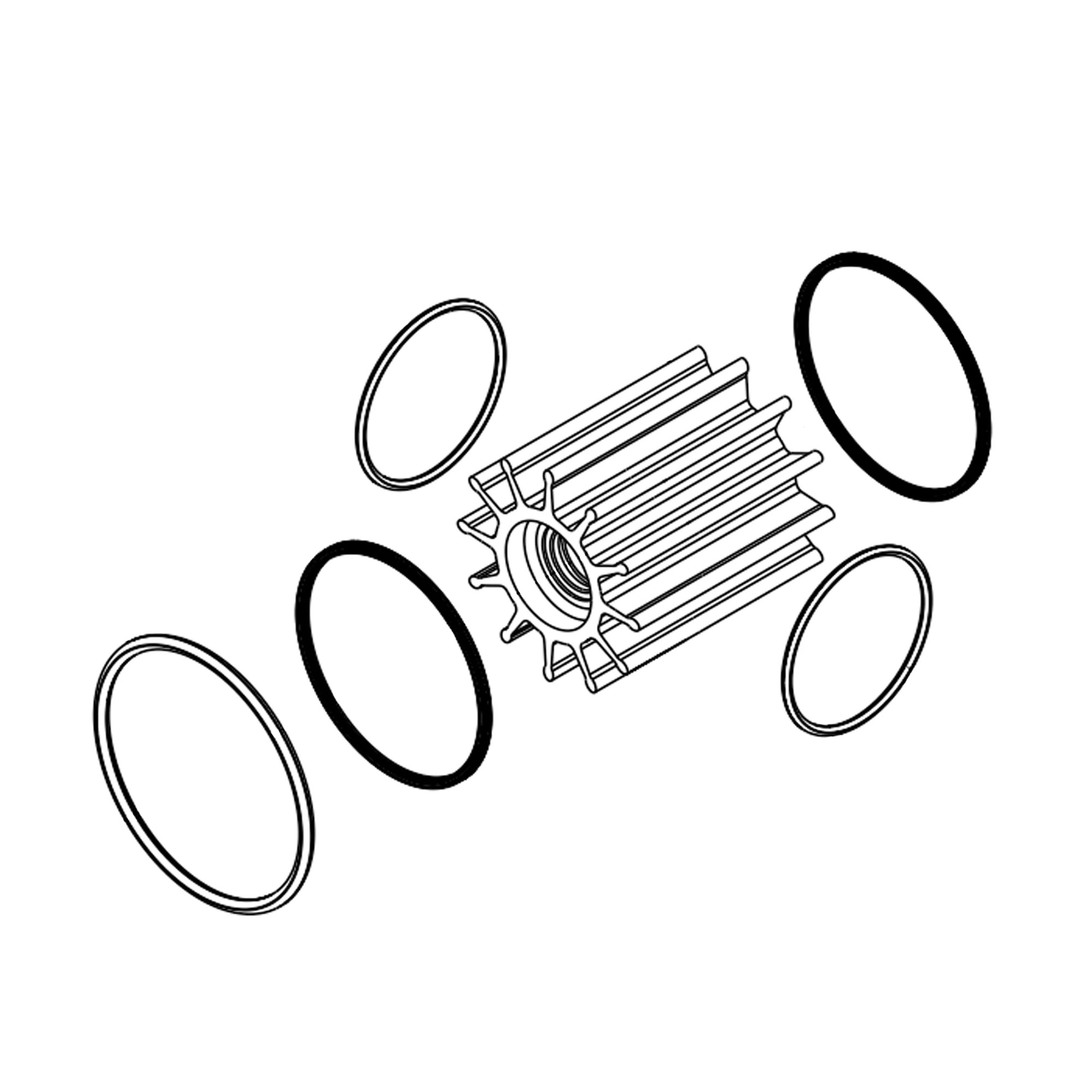 John Deere Water Pump Impeller Kit - RE524511