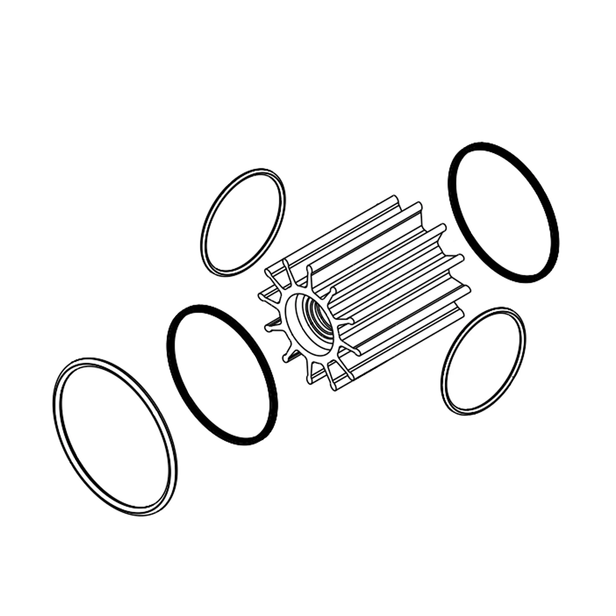 John Deere Water Pump Impeller Kit - RE524511