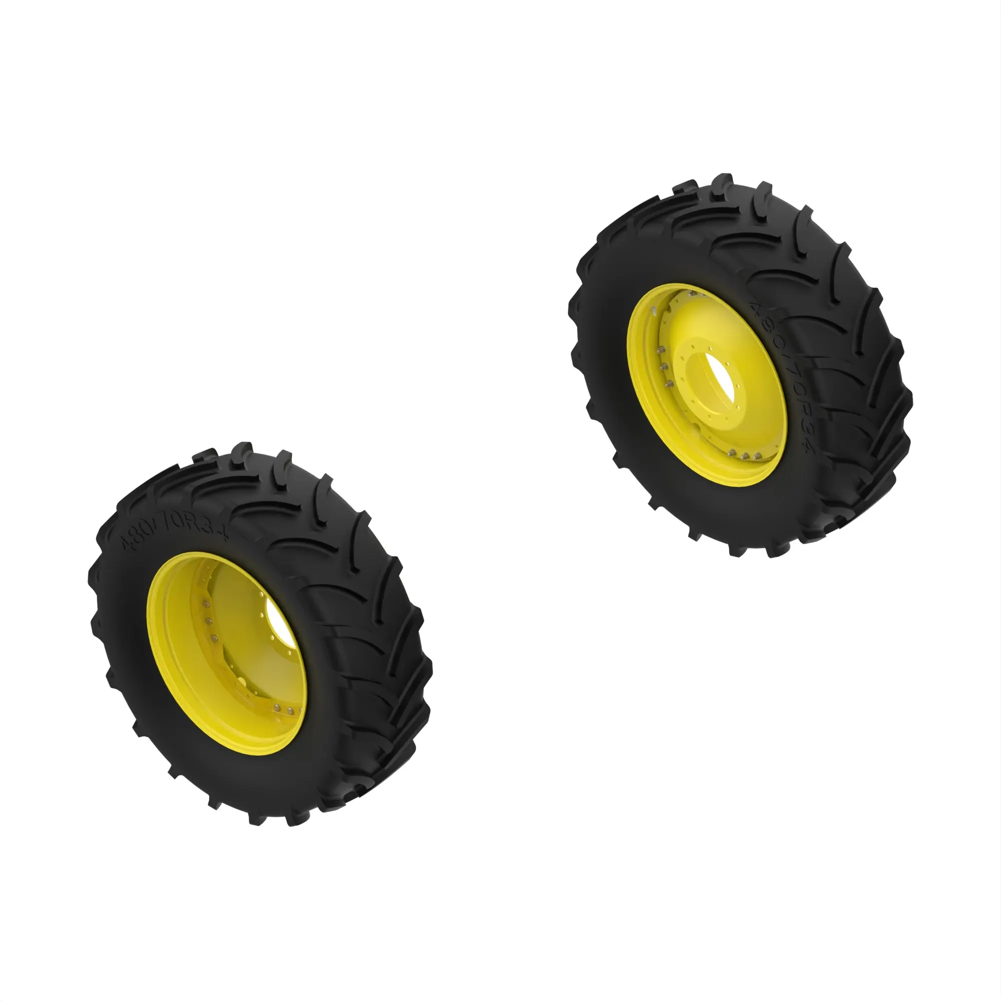 John Deere Dual Rear Wheel and Tire Attachment, 480/70R34 Tire Size - BXX11165