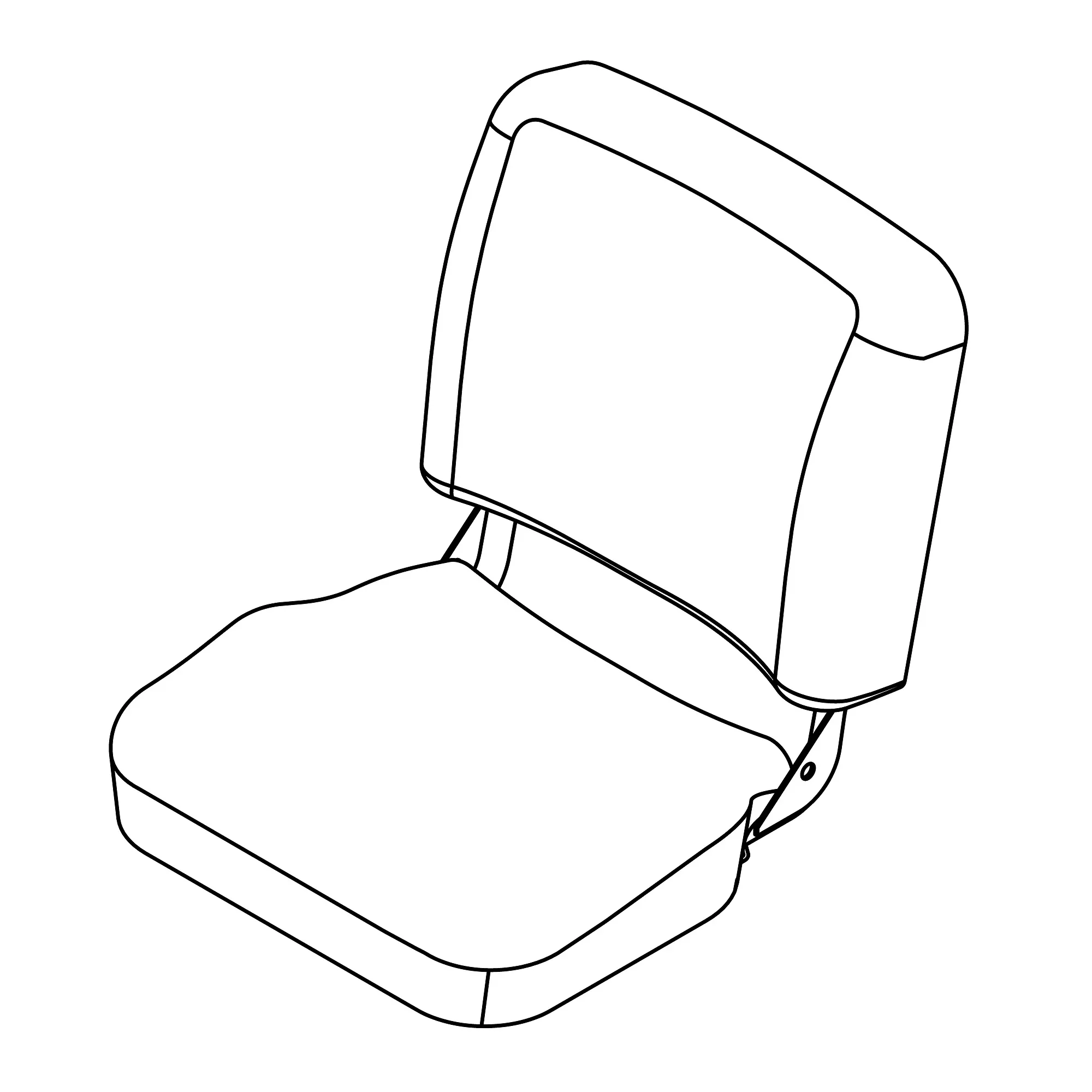 John Deere Front Seat Bench, Yellow - AM146335