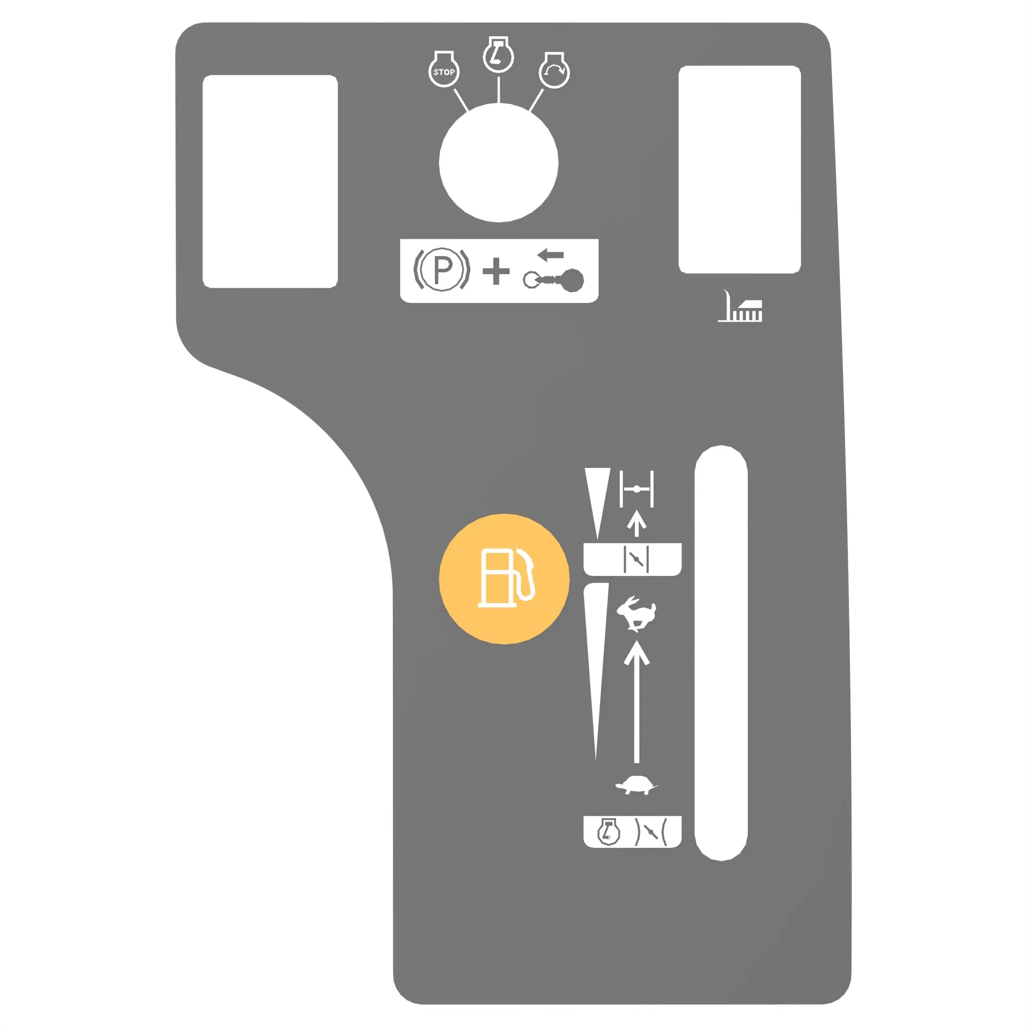 John Deere Dash Text Free Low Fuel - GX26051