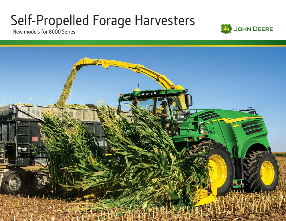 Self-Propelled Forage Harvesters Brochure cover
