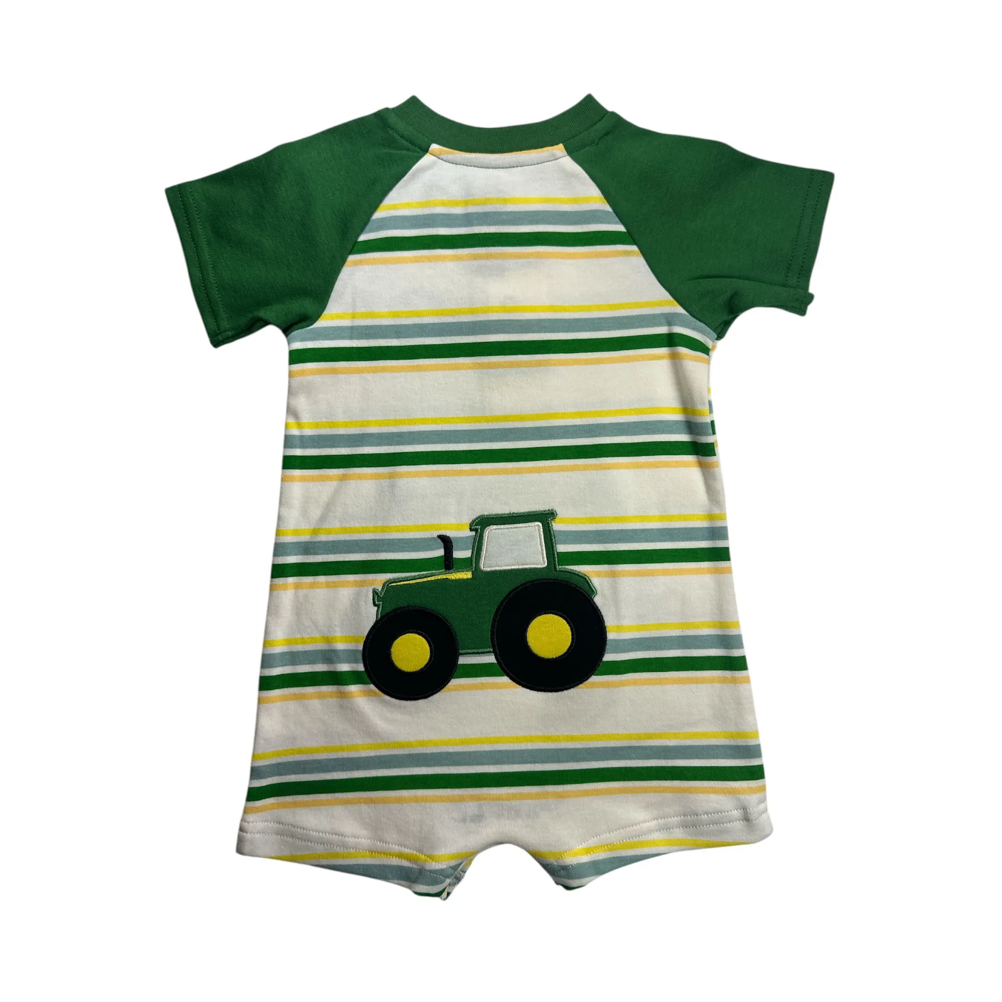 Infants Tractor Stripe Romper
