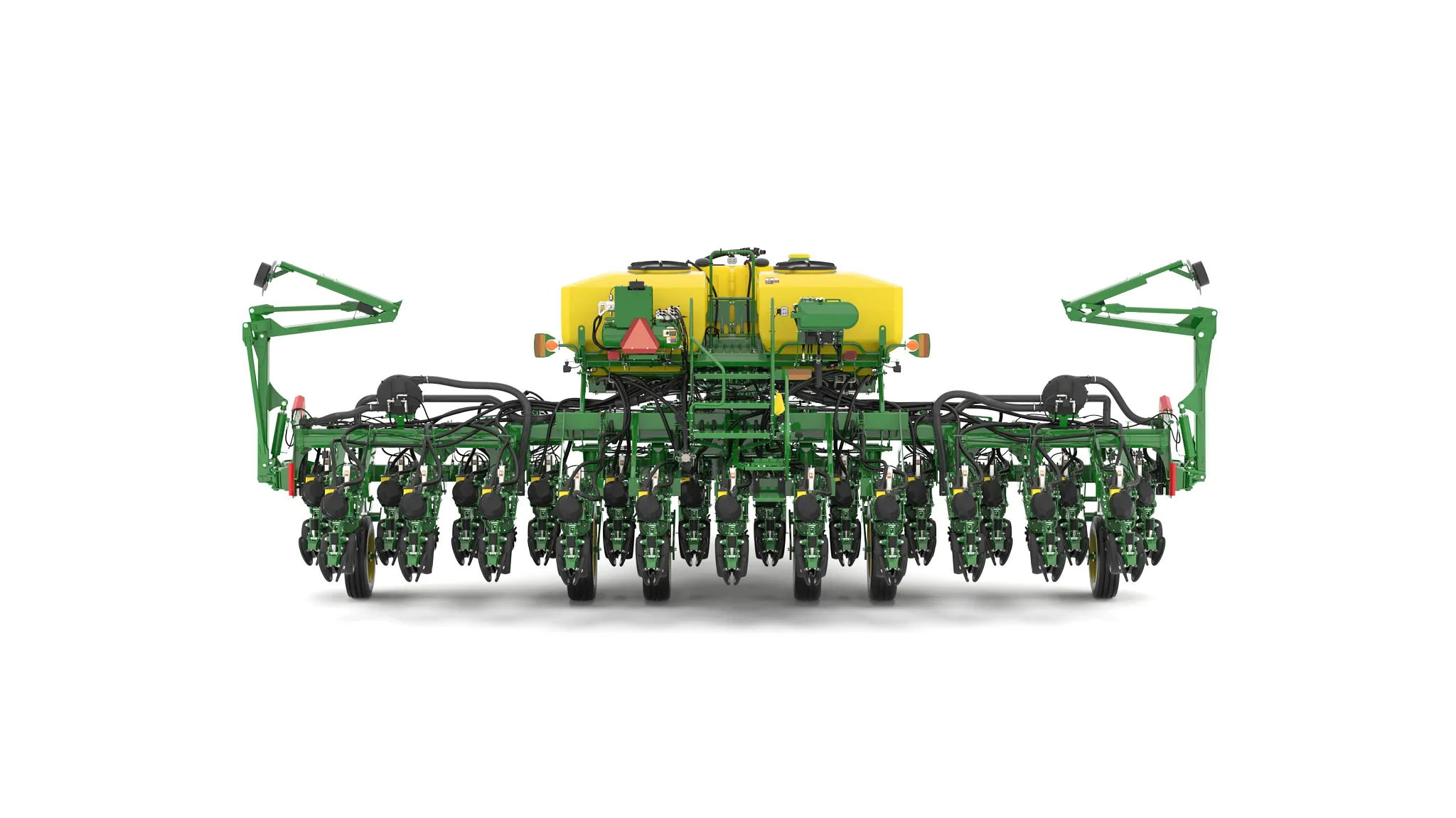 Studio image with rear view of 1795 12-Row Split 23 Planter.
