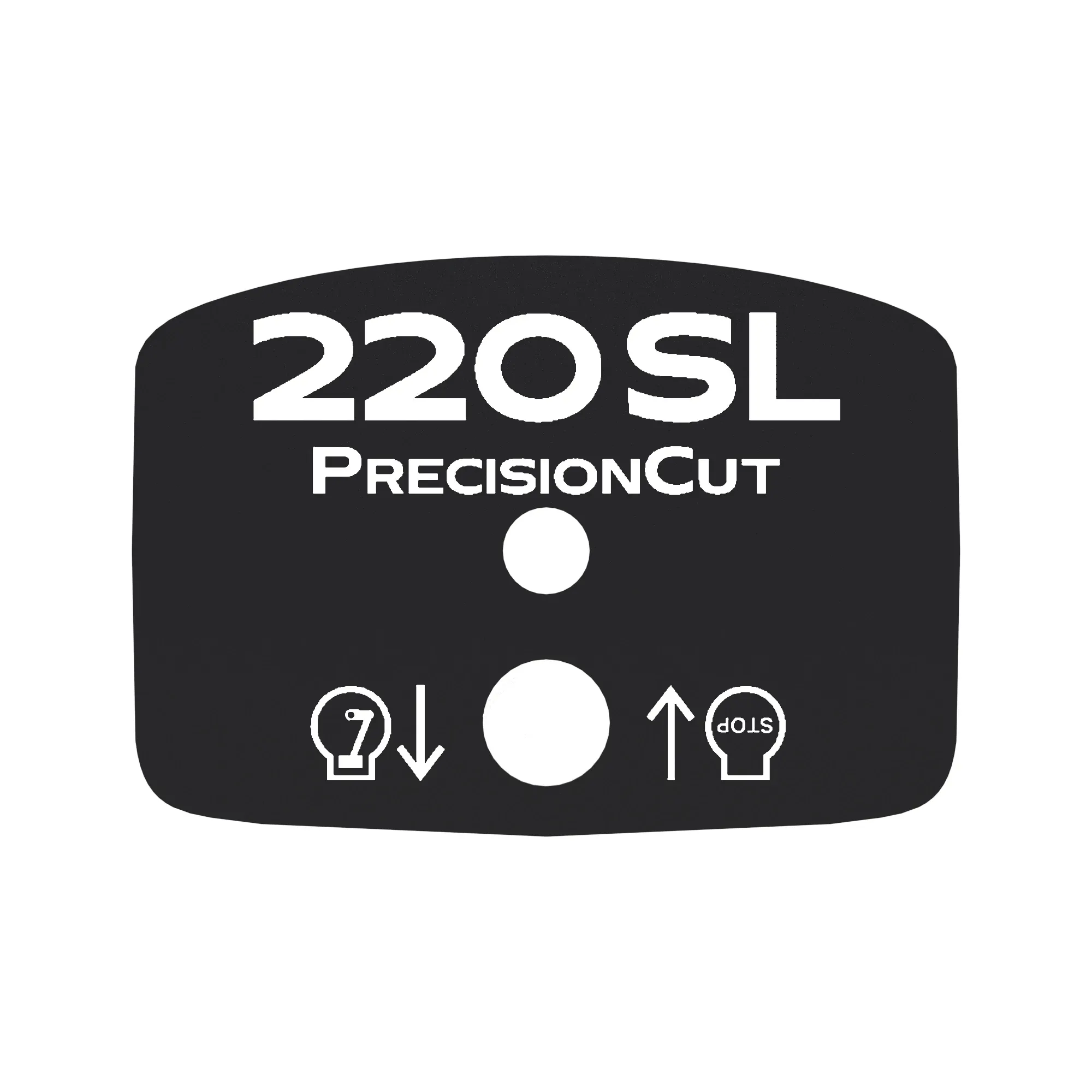 John Deere 220QA Model Label - TCU28222