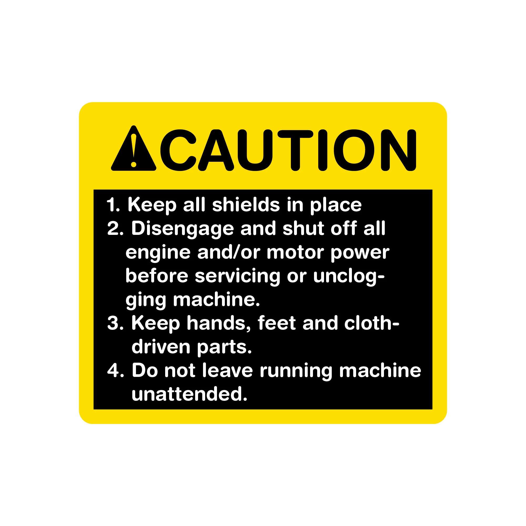 John Deere Caution Label - E82510