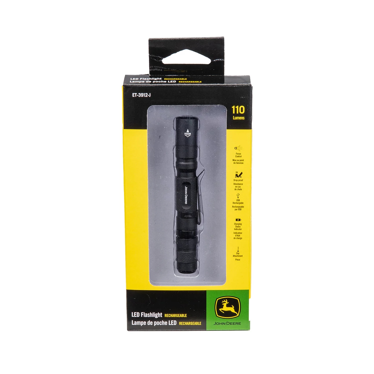 "110 Lumens Lithium-ion Rechargeable Flashlight"