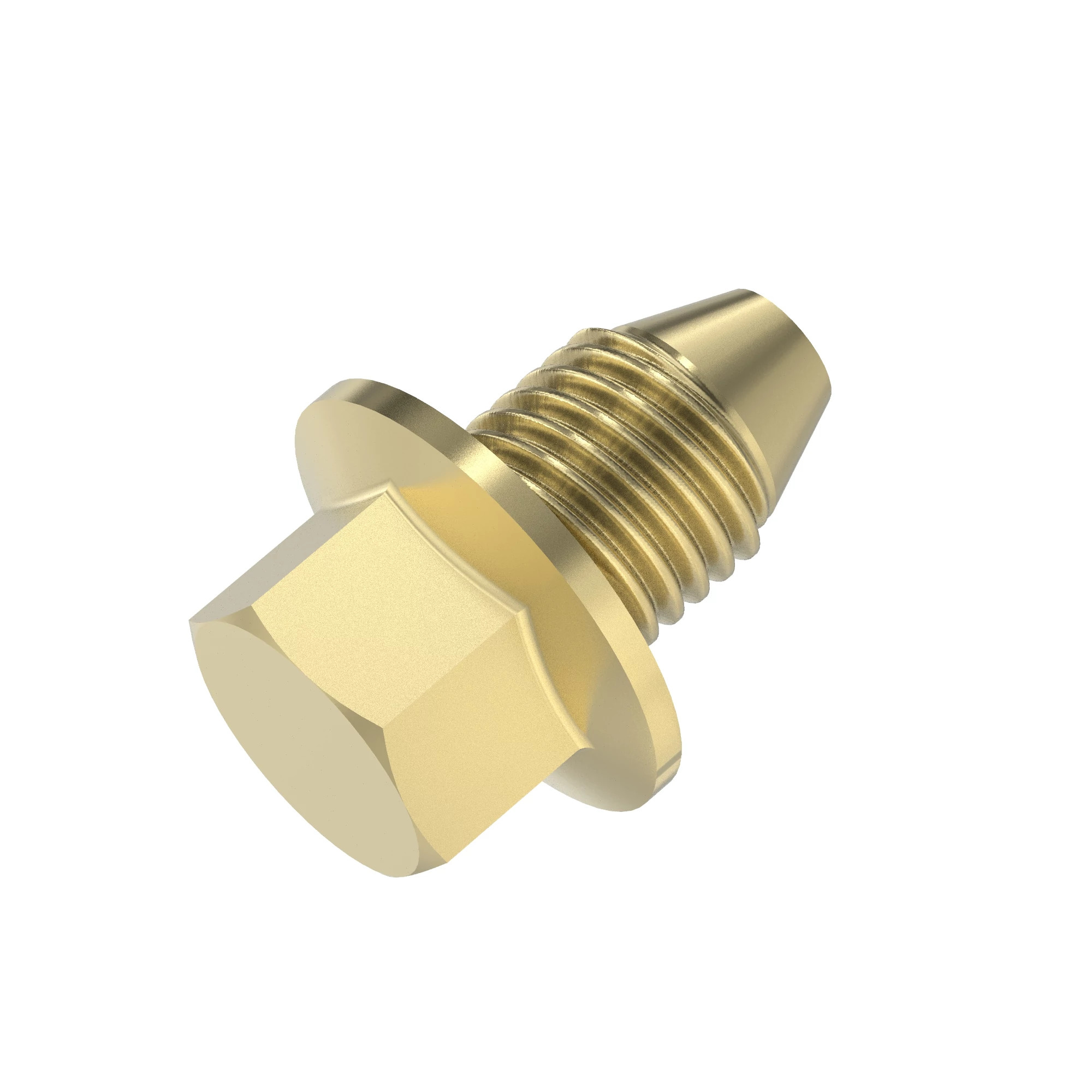 John Deere Hexagonal Flanged Head Self-Tapping Screw, M10 X 16 - 37M7078