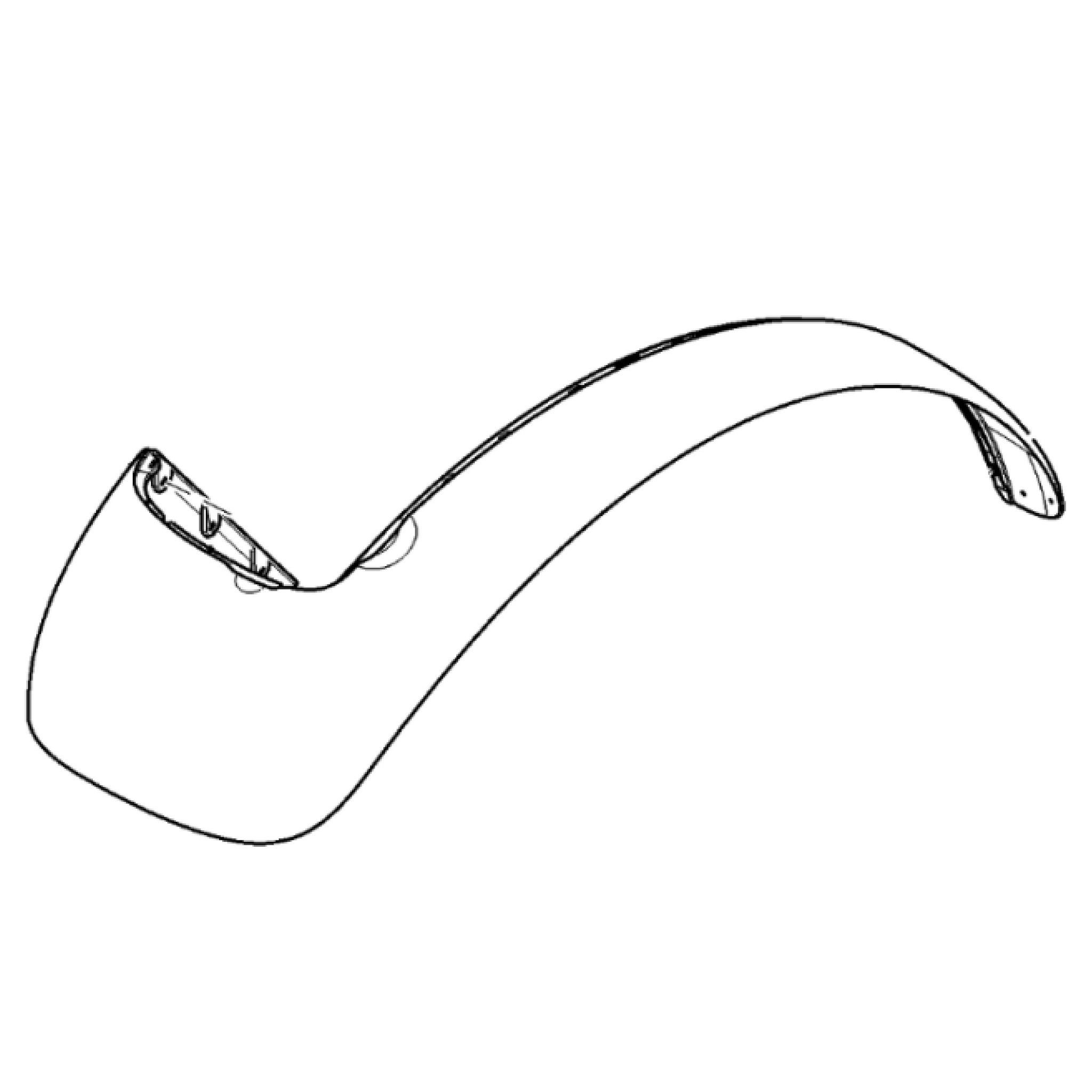 John Deere Right Side Fender Extension with Hole - AL232338