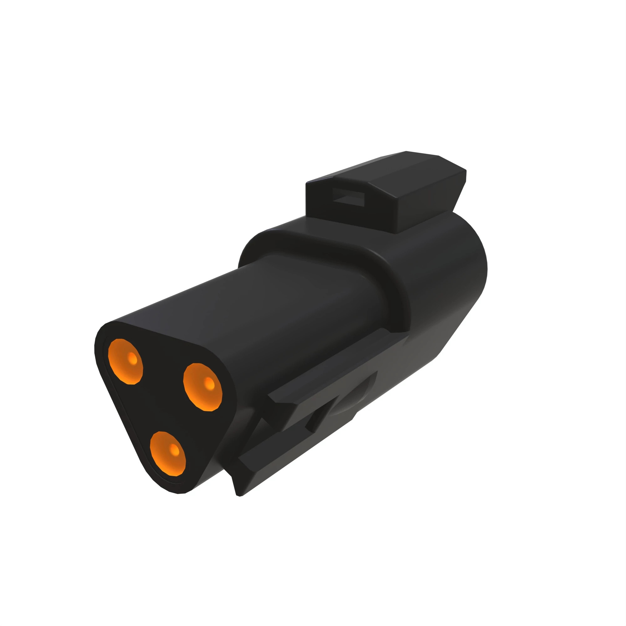 CONN DEUTSCH DT 3W FS BLK PLSTC