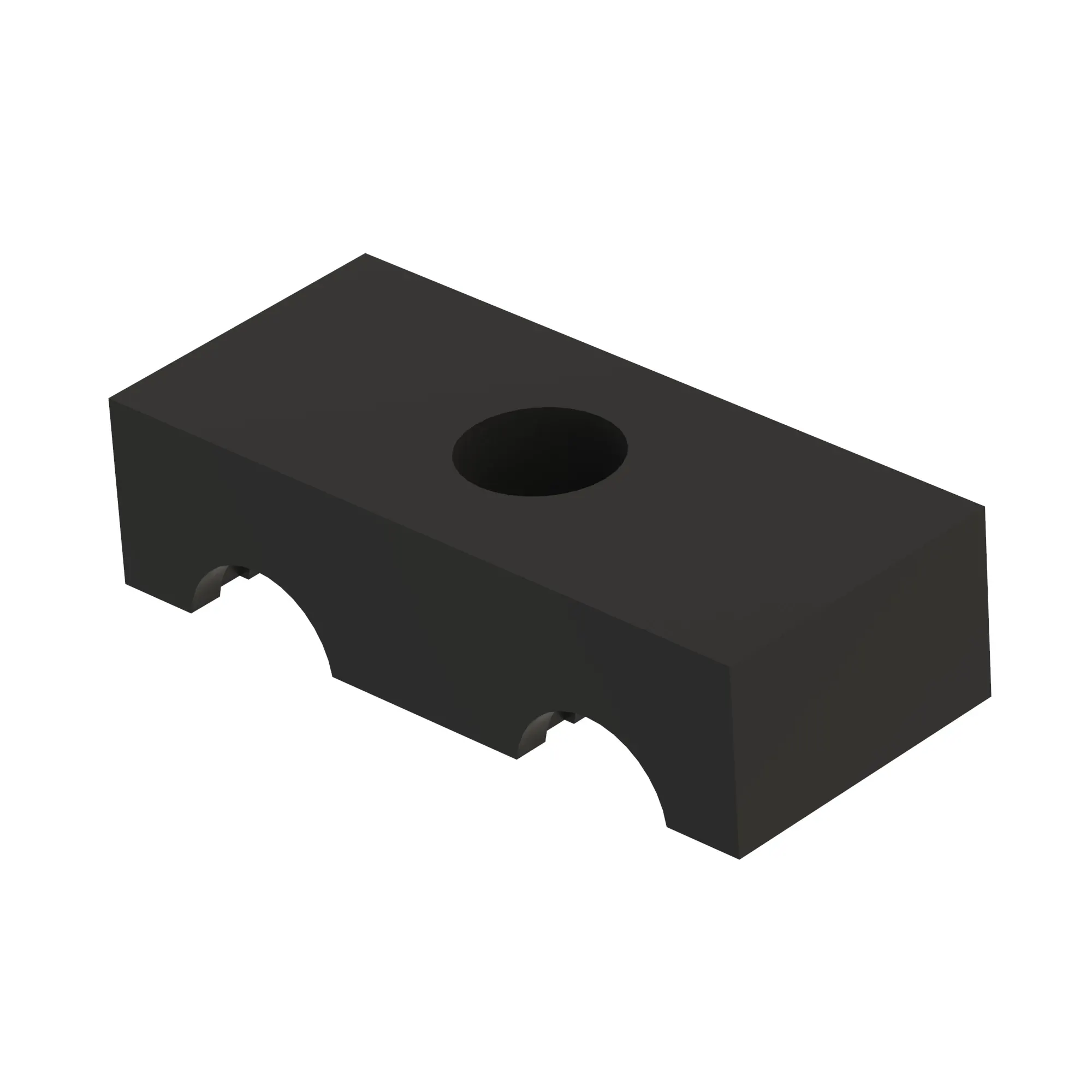 CLAMP, HALFCLAMP FOR 2 HOSES
