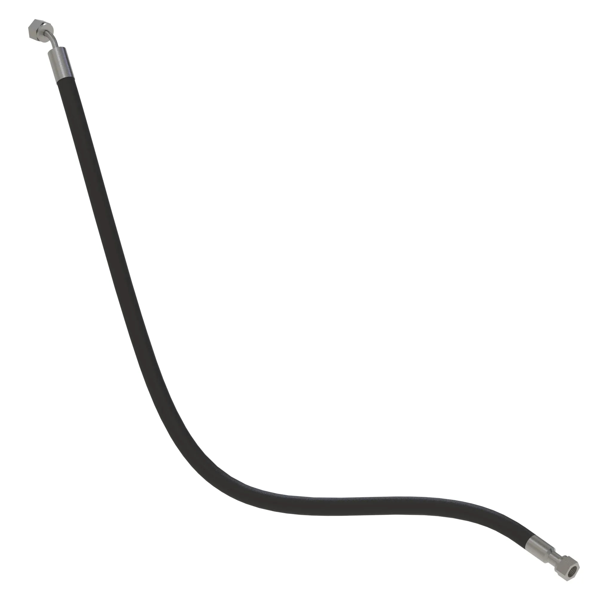 John Deere Hydraulic Hose with Elbow Fitting - F705138