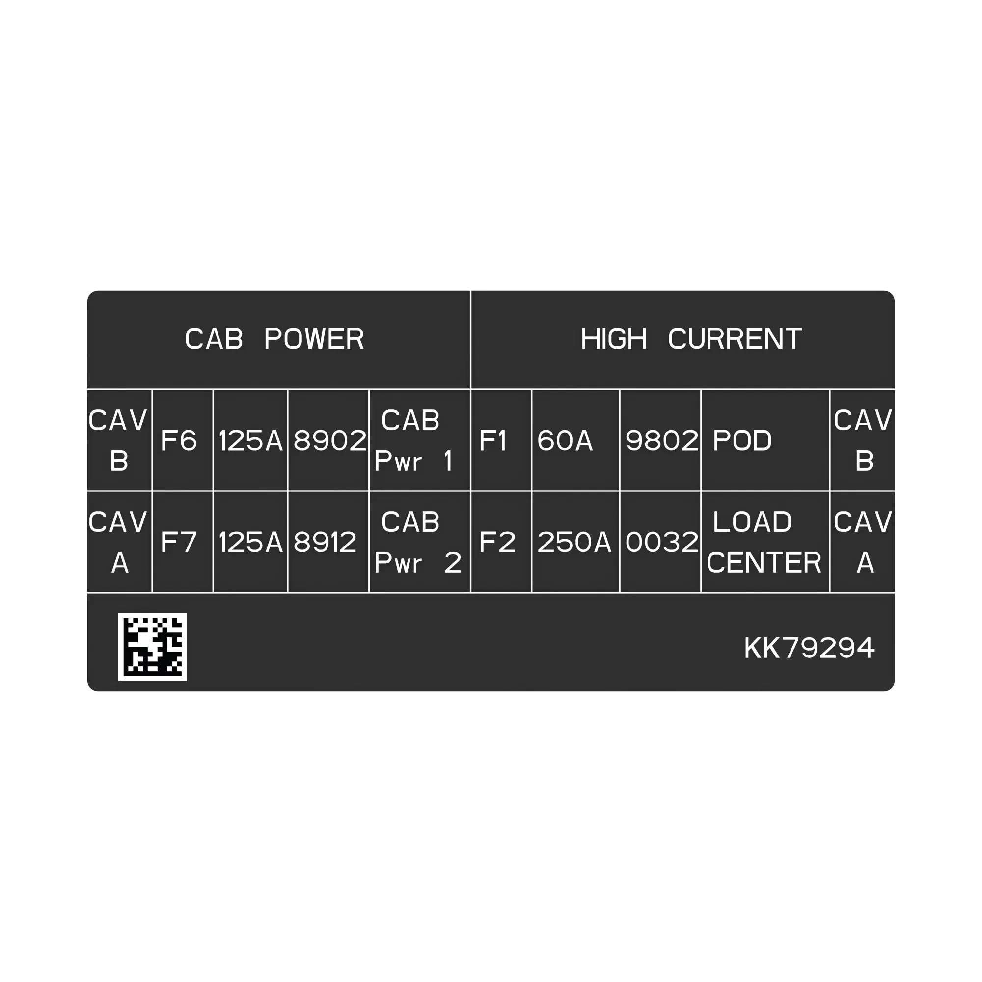 John Deere Fuse Label - KK79294