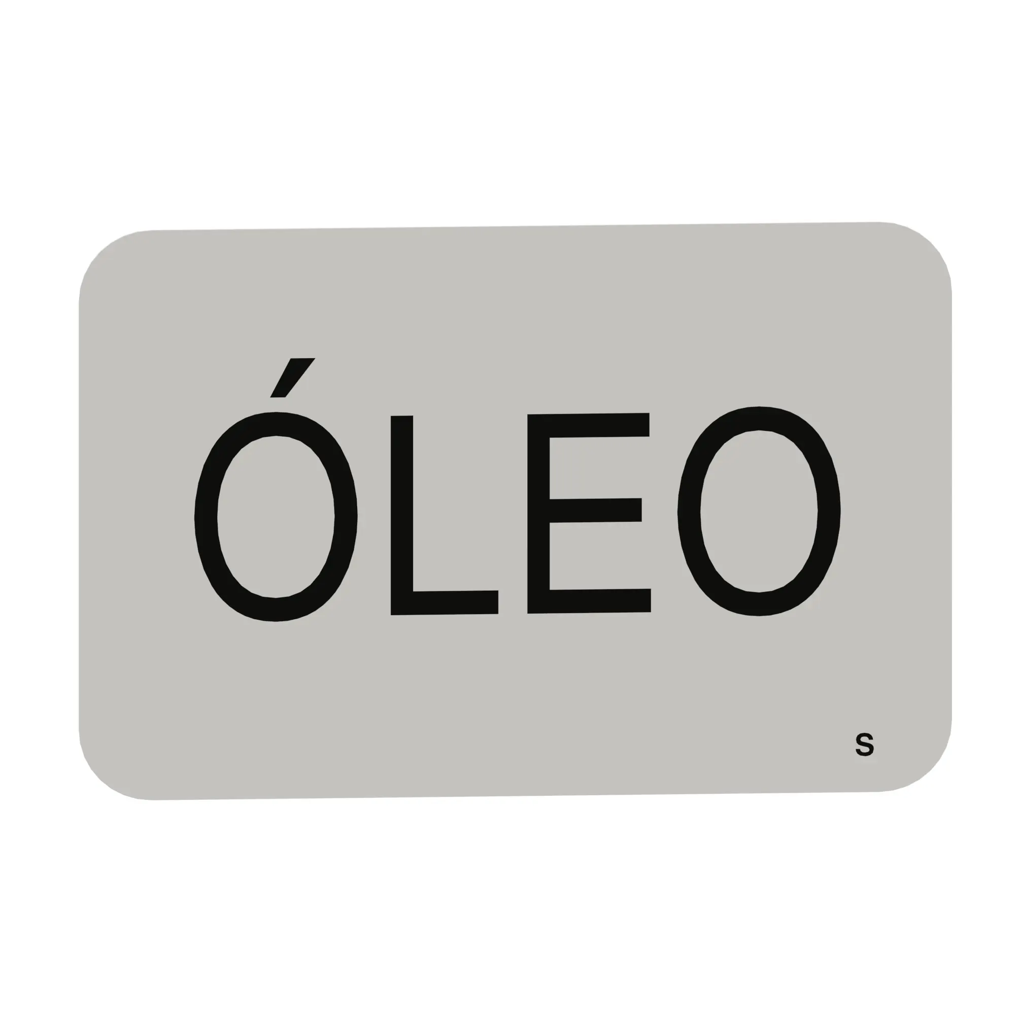 John Deere Oil Hydraulic Tank Label, Portuguese - CB01425237