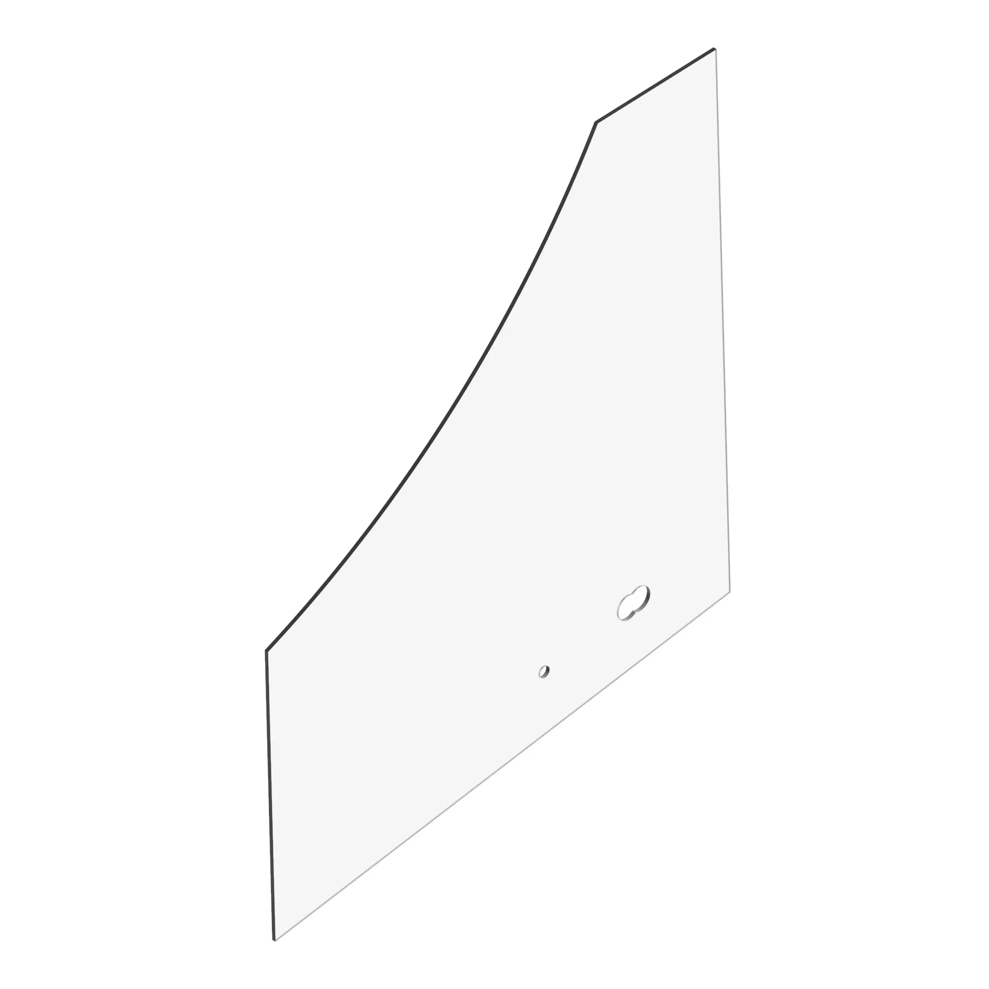 John Deere Left Side Lower Windowpane - T165336