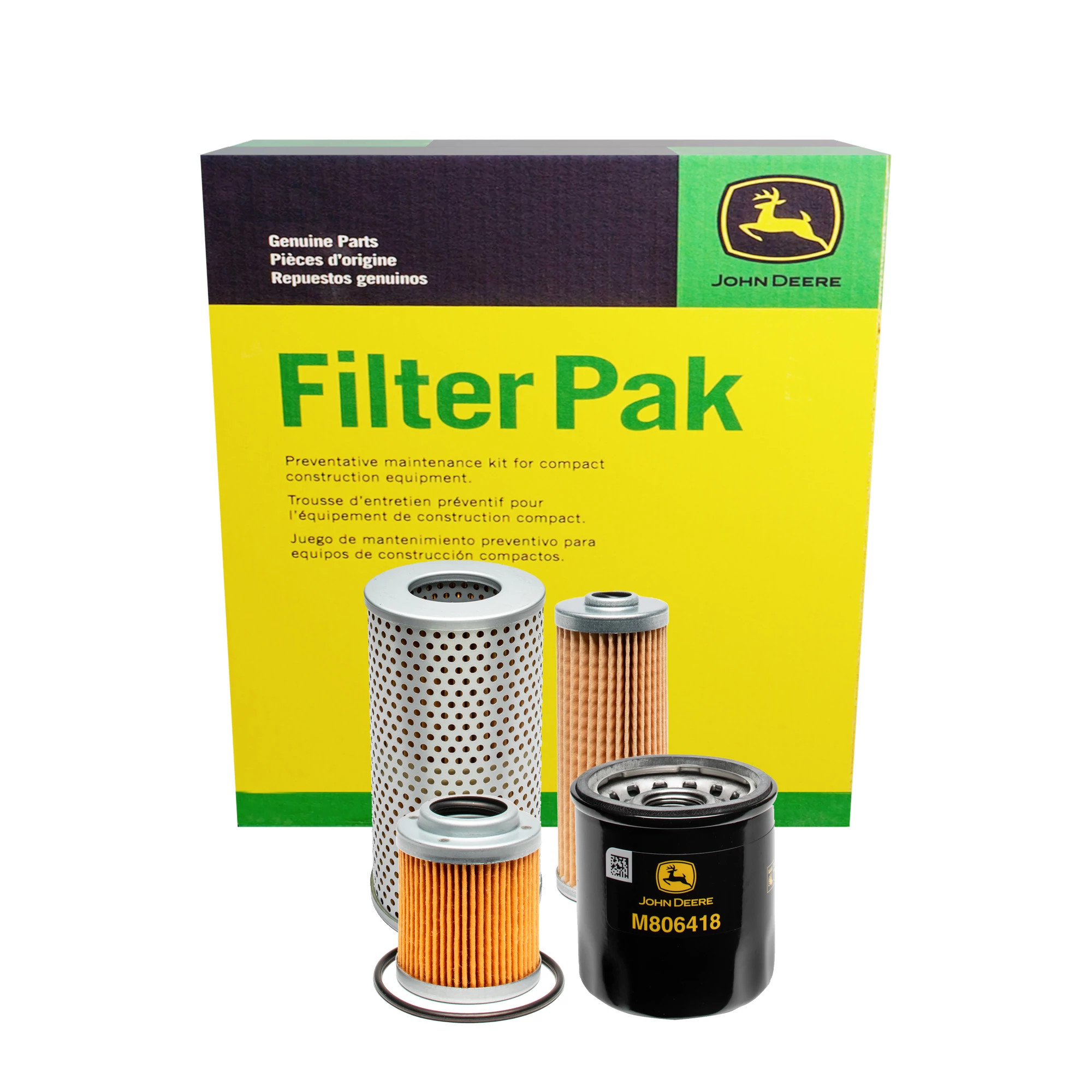 John Deere 500 Hour Filter Pak for Compact Construction - AT534479