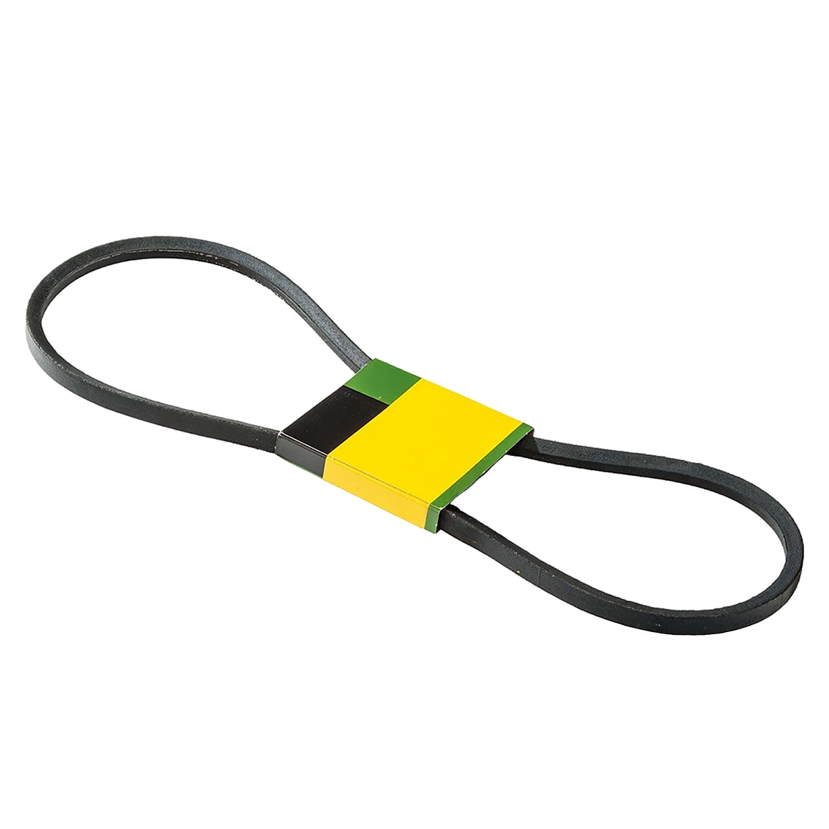 John Deere Essentials JXHXE68016 black V-belt with an effective length of 1101 mm.