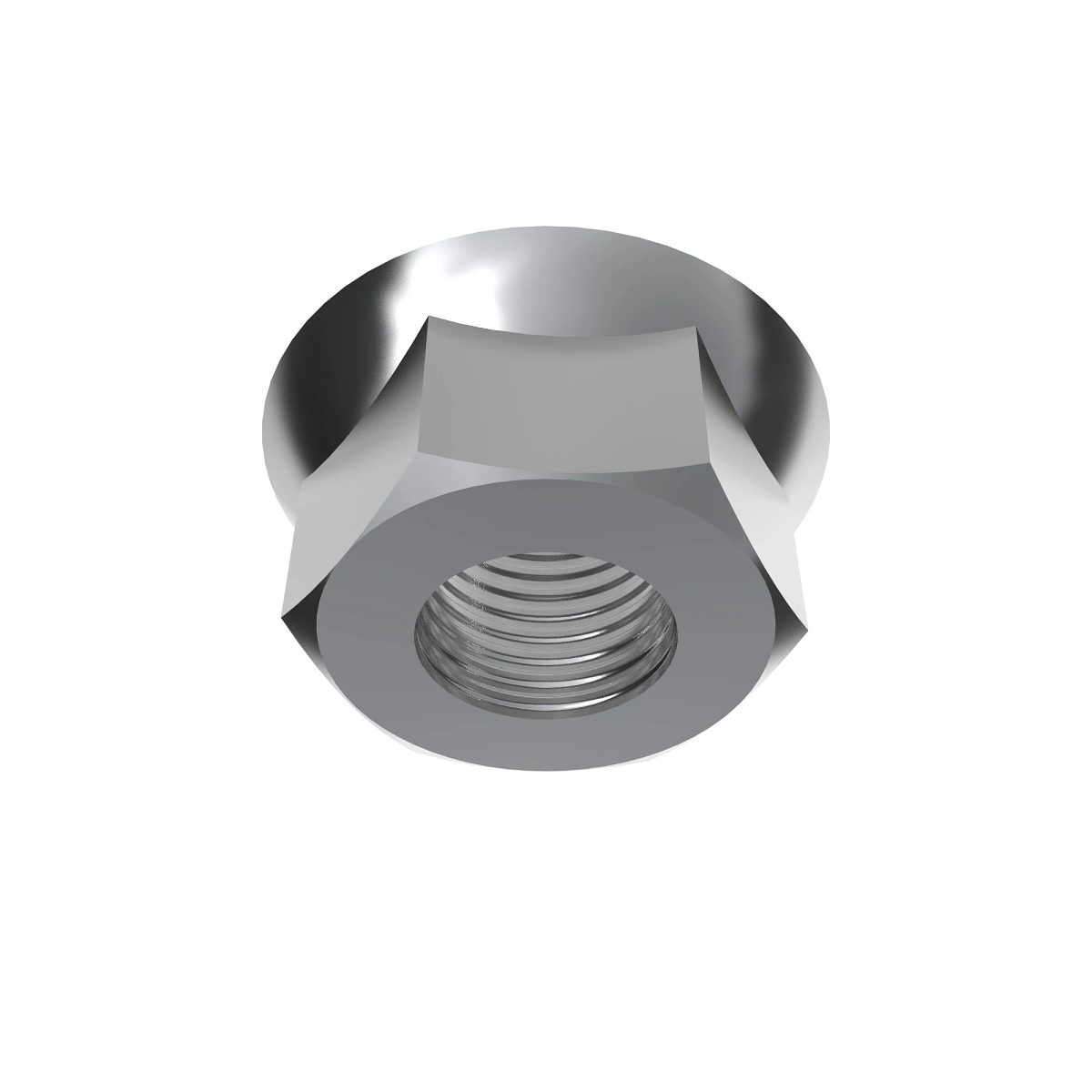 John Deere Hexagonal Lock Nut, 6.35 mm (1/4") - N10217