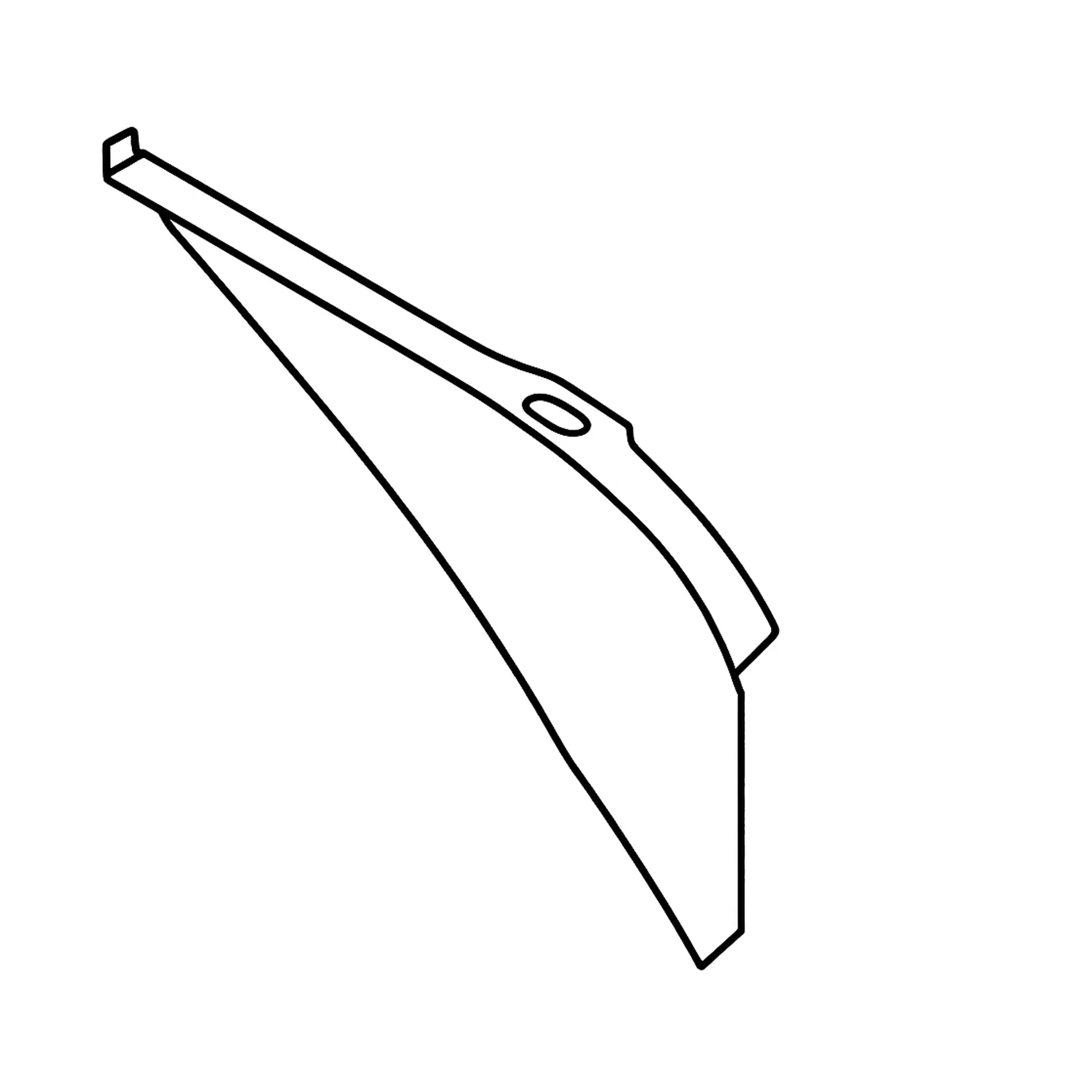 John Deere Chopper Tailboard Left Side Deflector - H220599