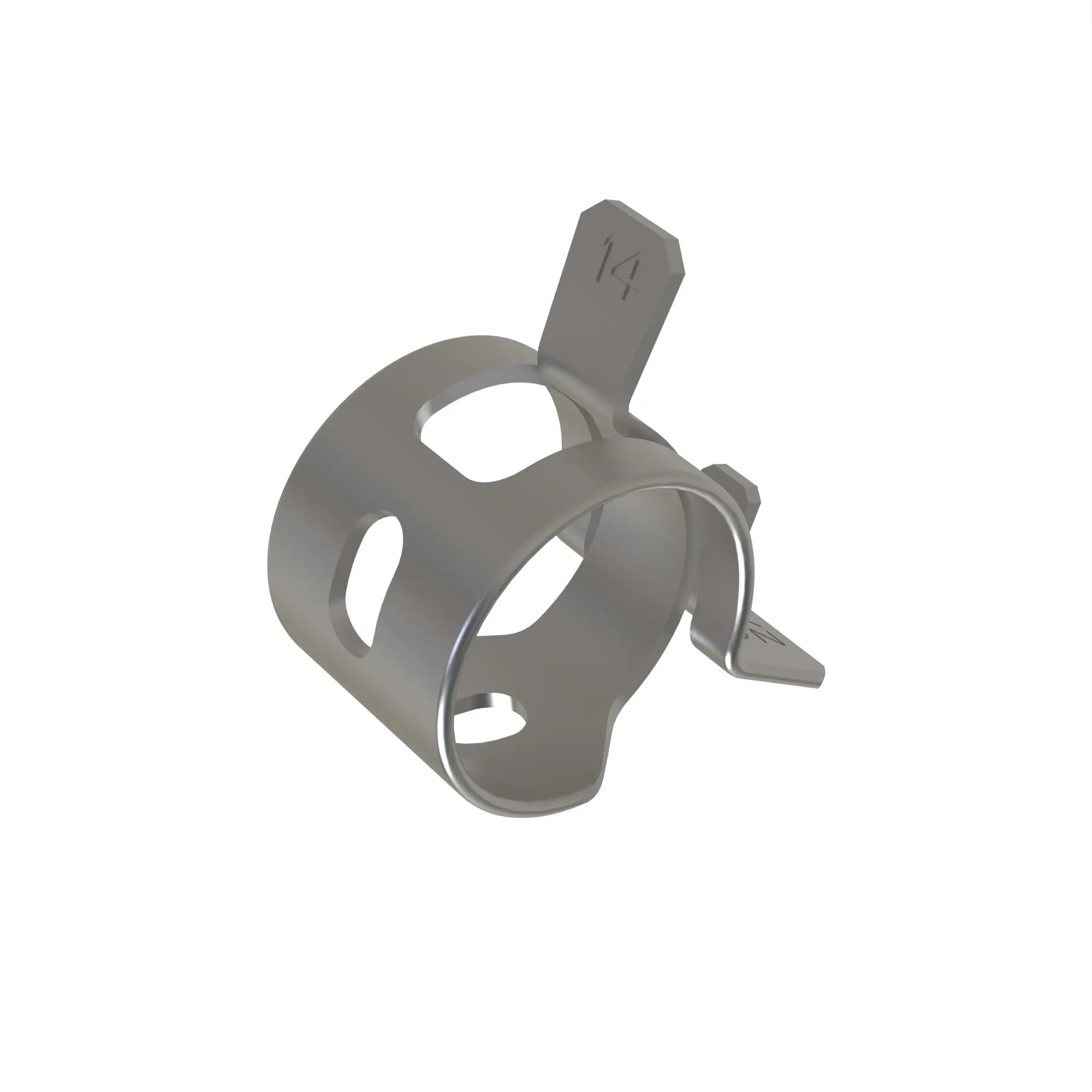 HOSE CLAMP, DN14; COLOR GREEN