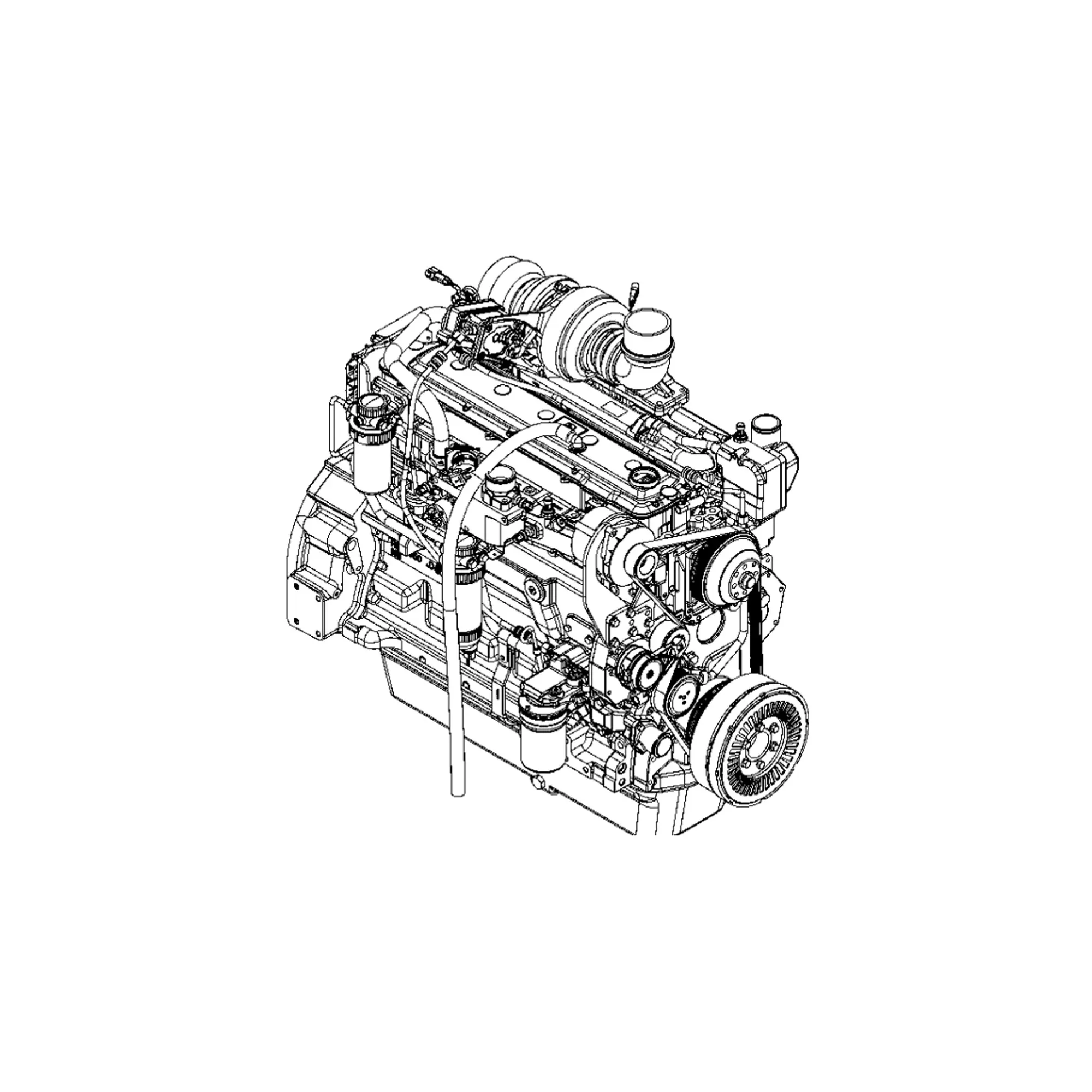 John Deere Reman REMAN Diesel Engine, 14 Volt, 70 Amp - SE502135