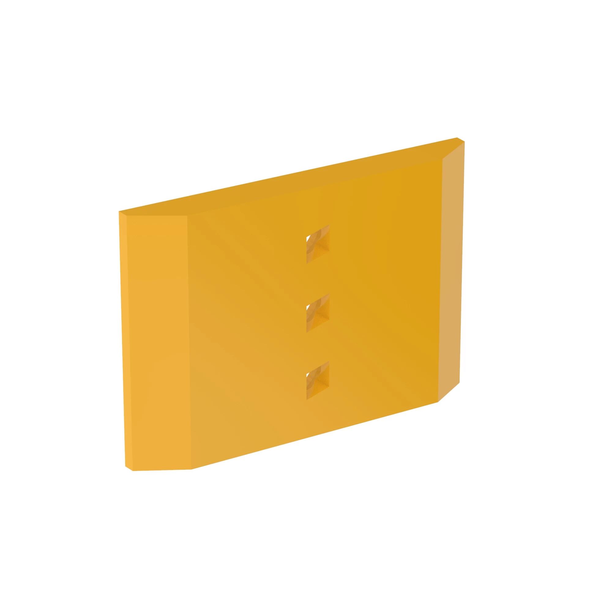 John Deere DURA-MAX™ Left Side Flat Cutting Edge Rig Segment, 17.75 inch (450.85 mm) Long - T211889