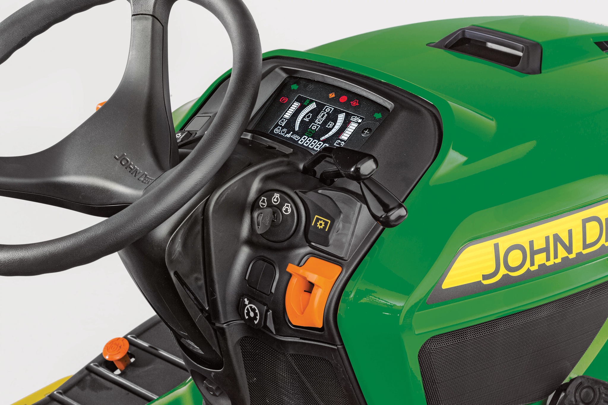 Close-up of operator controls on an X900 Series in studio